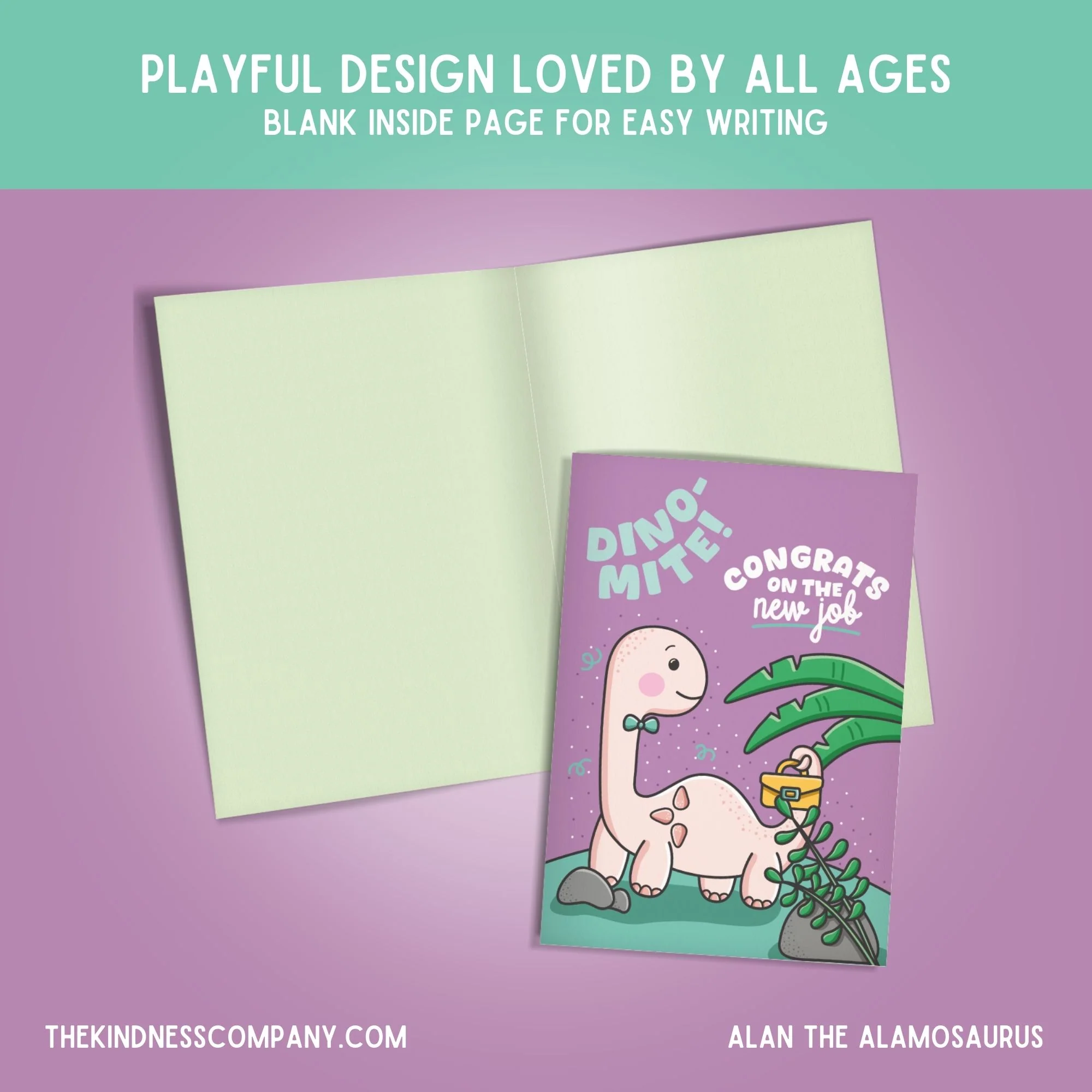 Alamosaurus Crochet Pattern & Matching Card: "Congratulations" - Image 6
