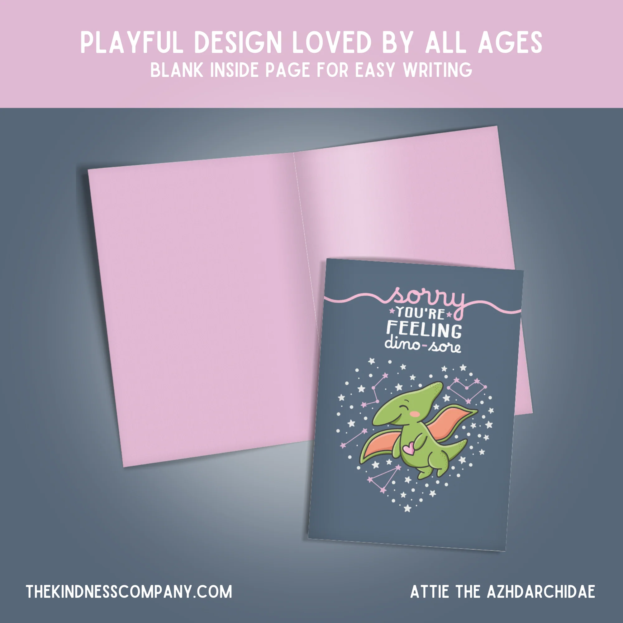 Azhdarchidae Crochet Pattern & Matching Card: "Sorry You're Feeling Dino-sore" - Image 6