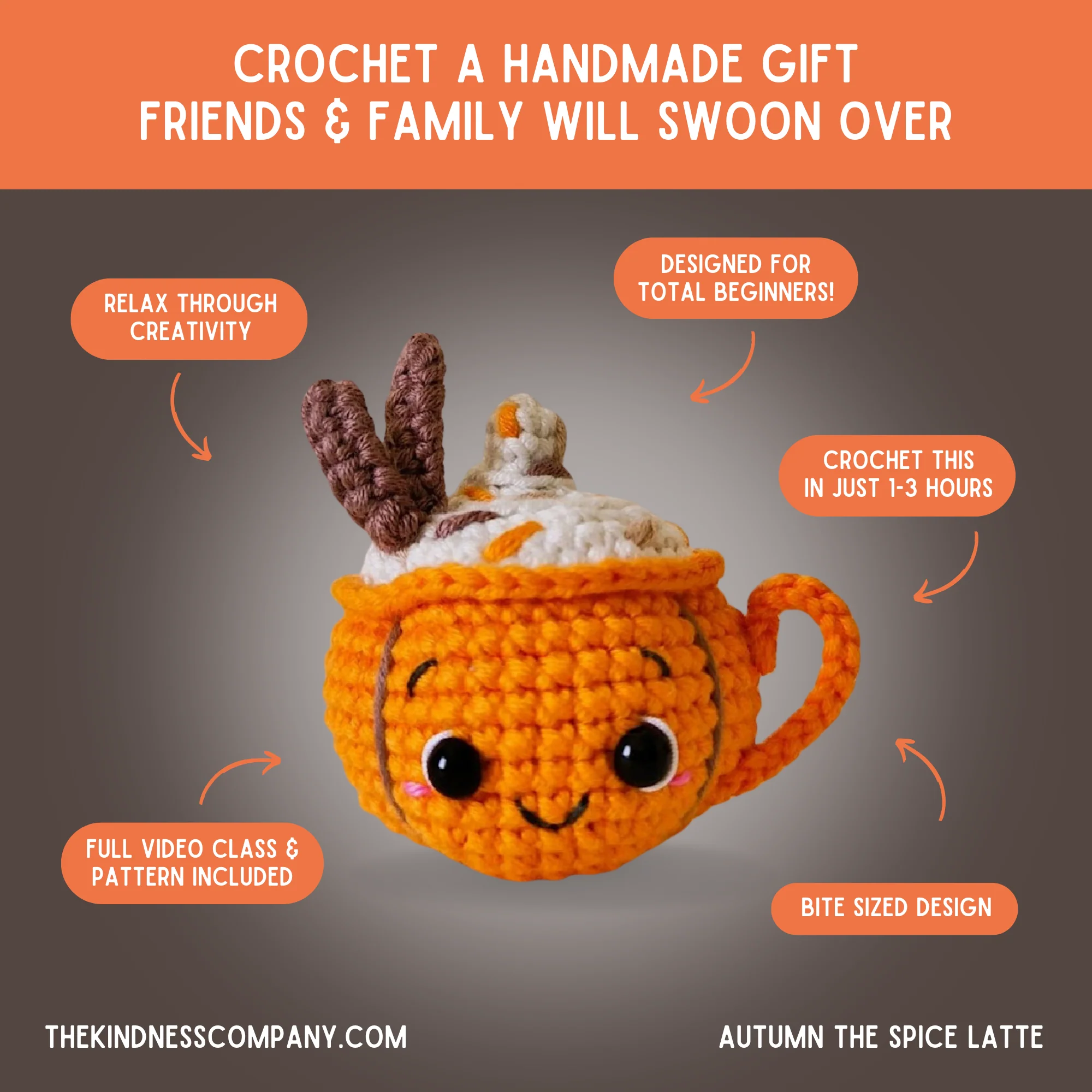 Pumpkin Crochet Pattern & Matching Card: "You're the Pumpkin to My Spice" - Image 4
