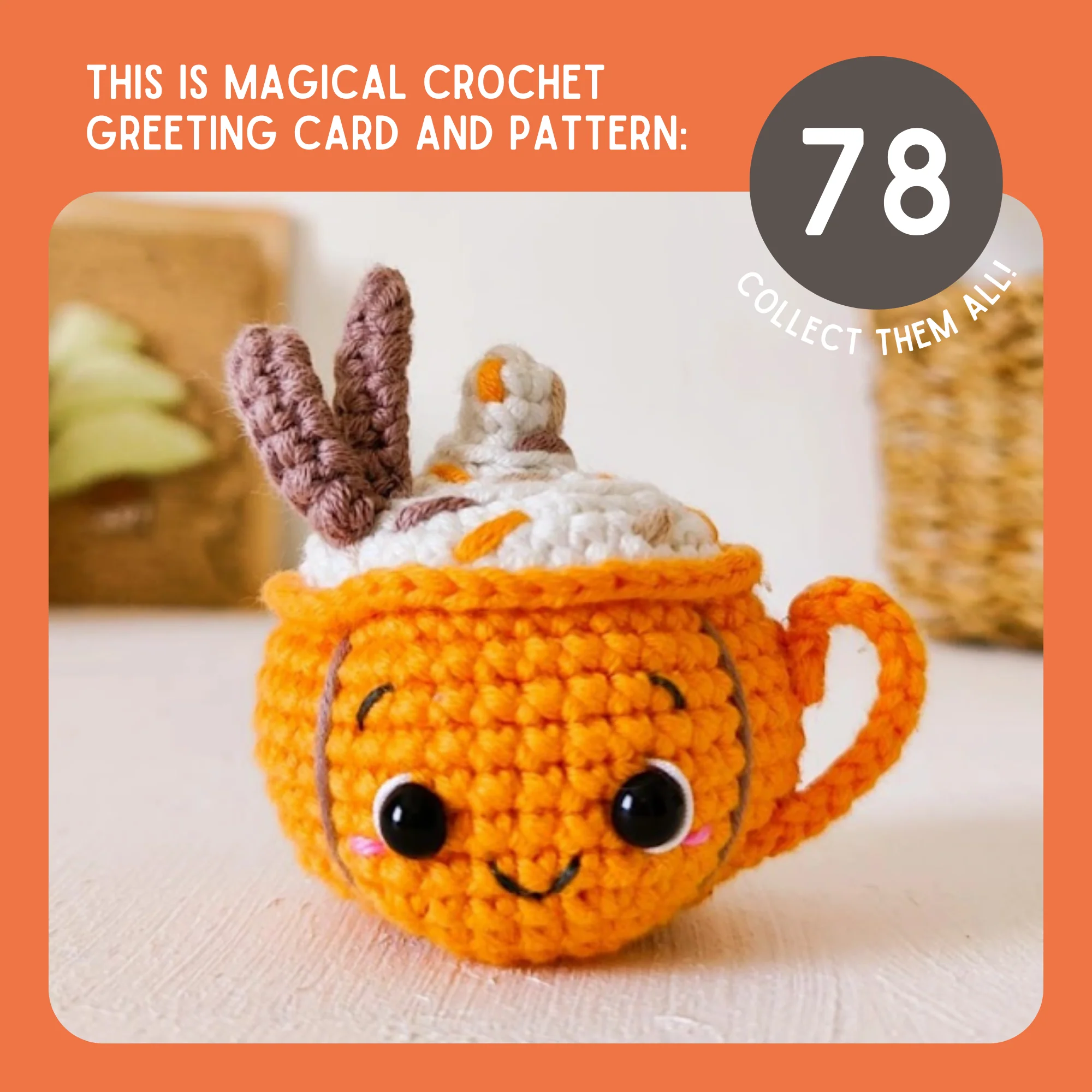 Pumpkin Crochet Pattern & Matching Card: "You're the Pumpkin to My Spice" - Image 9
