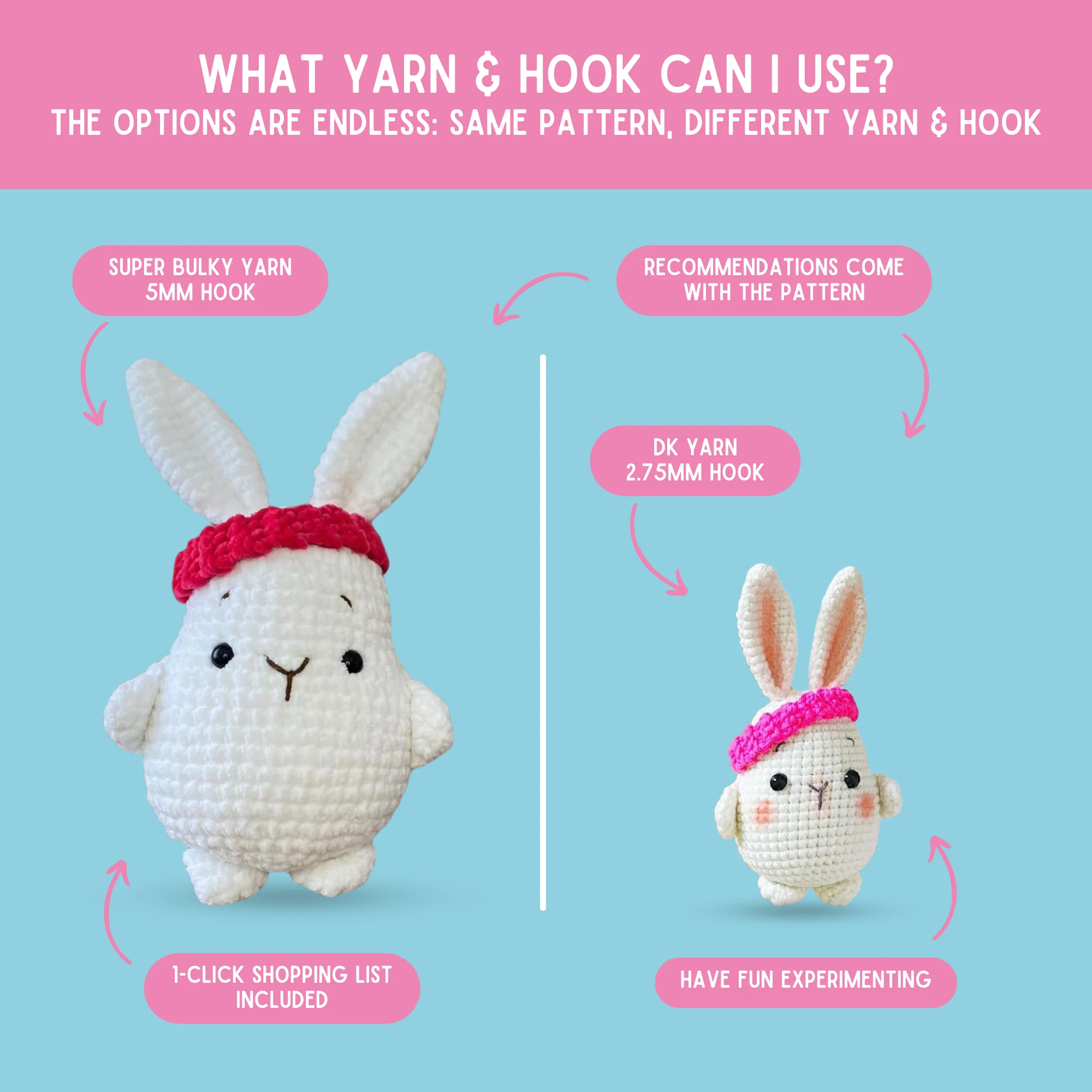 Bunny Crochet Pattern & Matching Card: "Easter" - Image 10