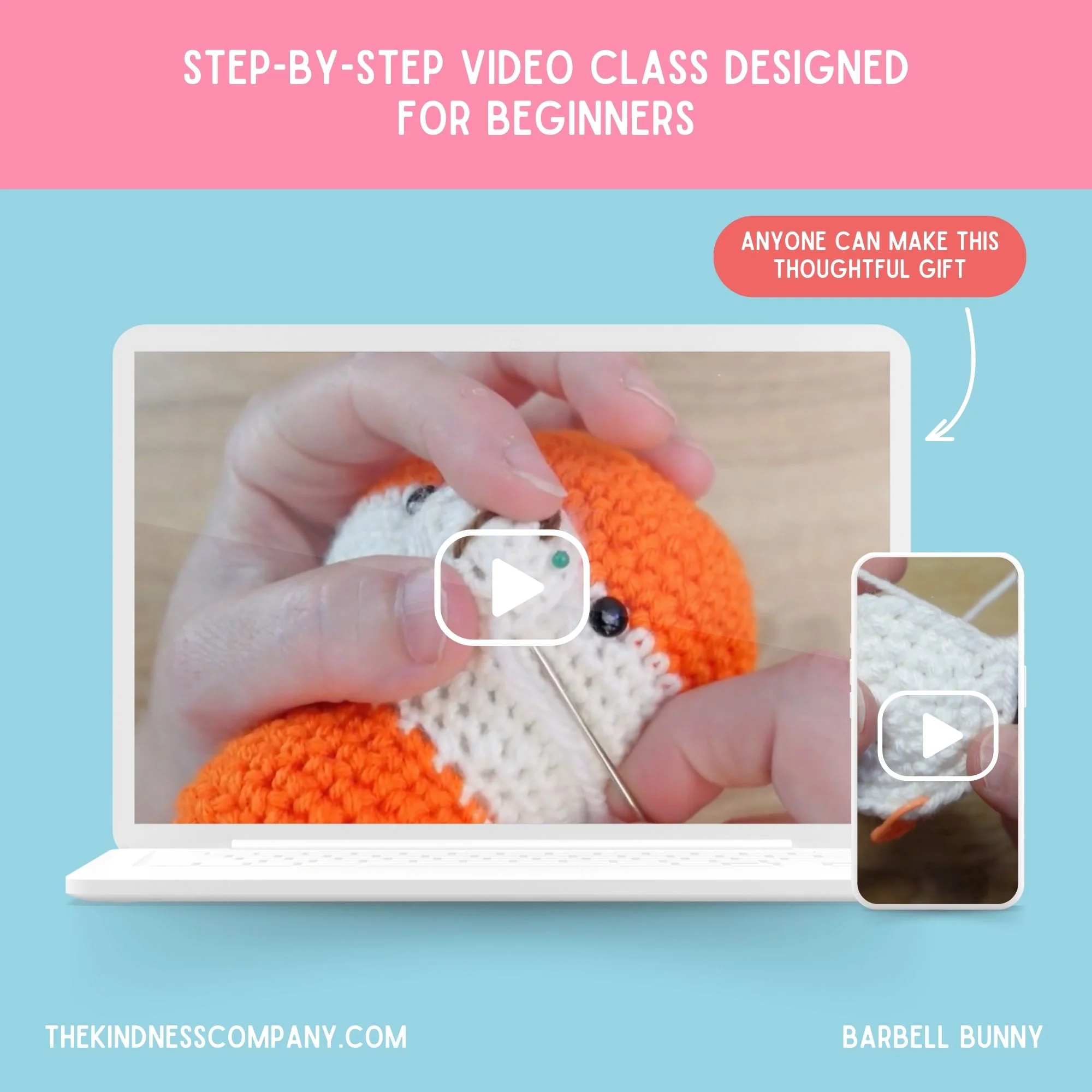 Bunny Crochet Pattern & Matching Card: "Easter" - Image 8