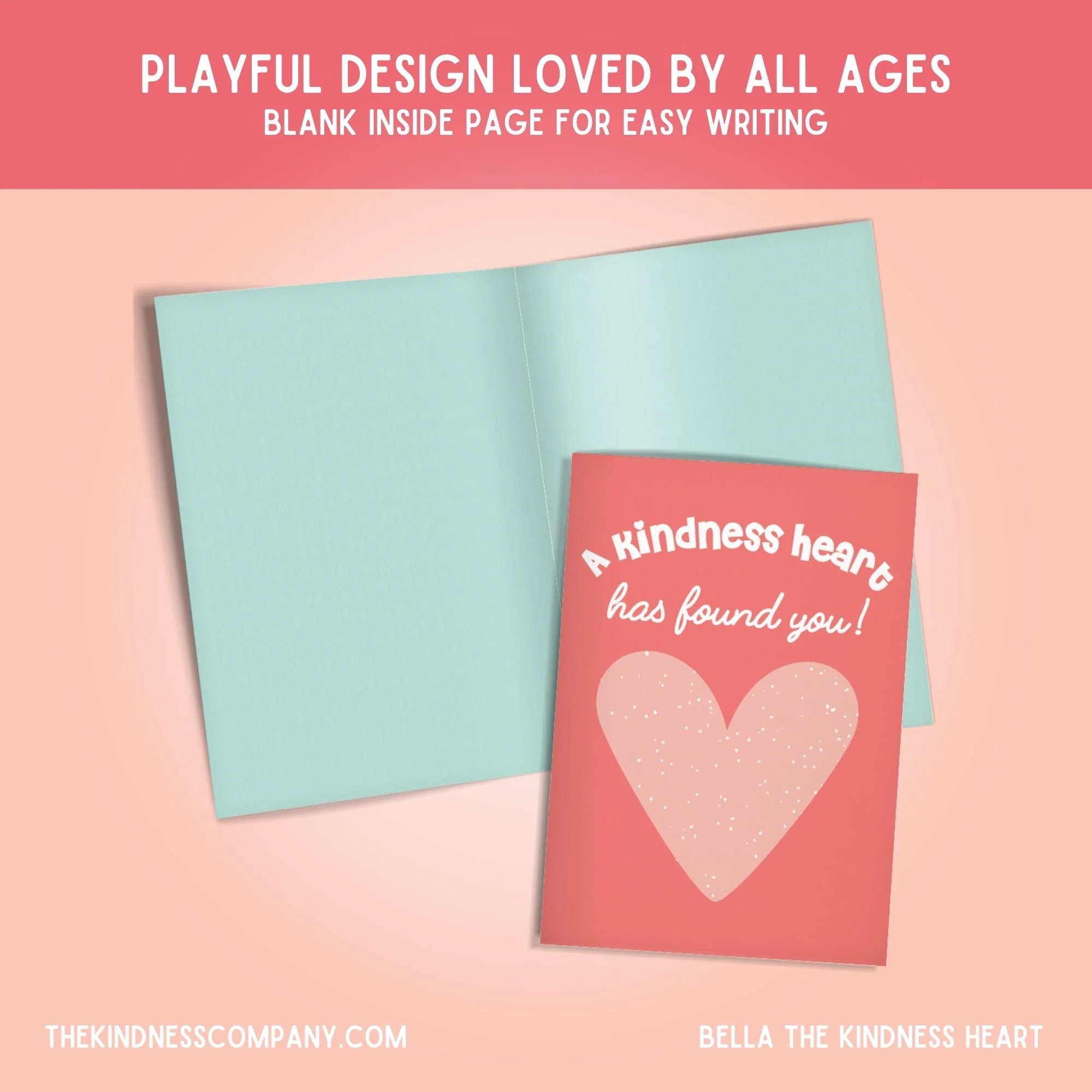 Heart Crochet Pattern & Matching Card: "A Kindness Heart Has Found You" - Image 6