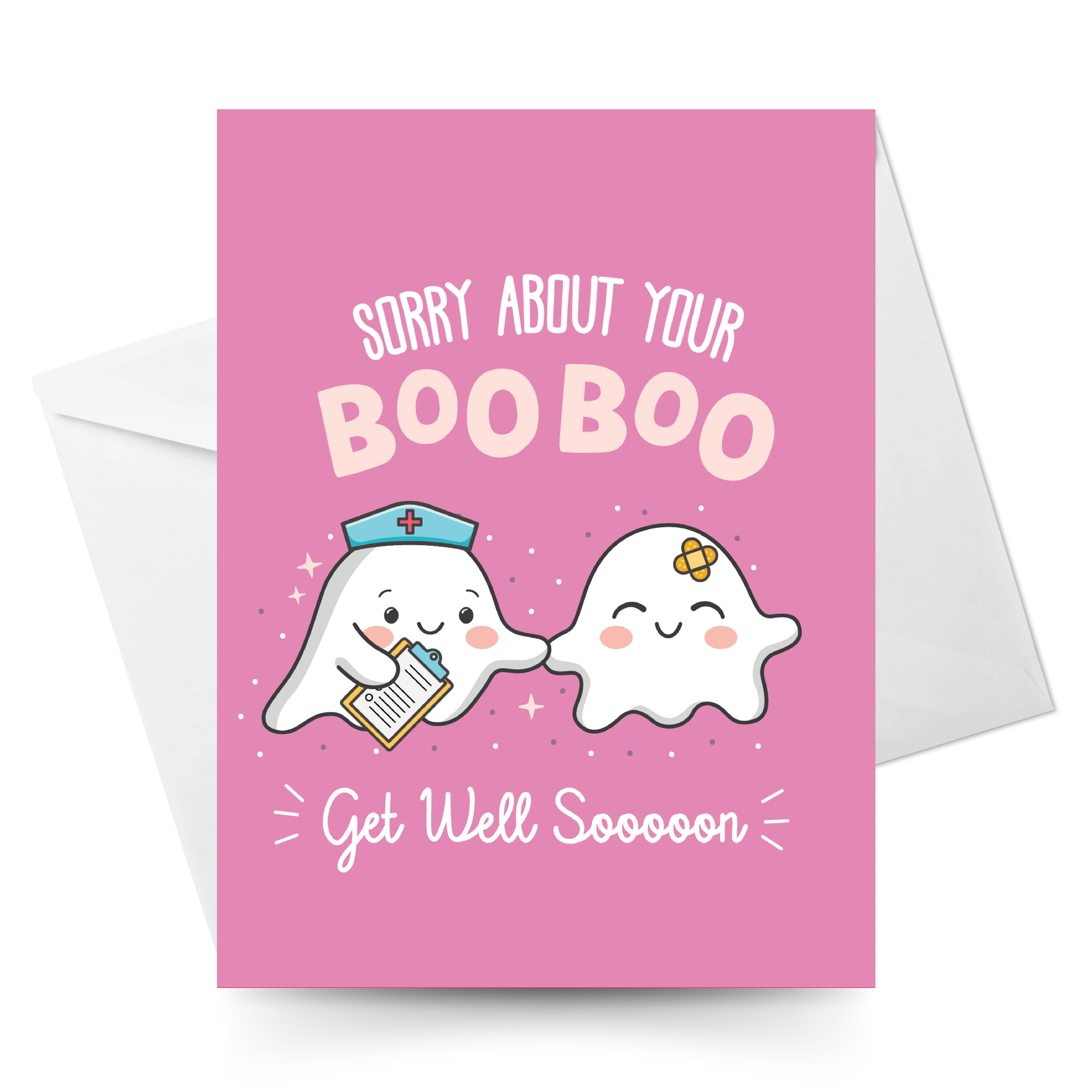 Boo the Ghost Crochet Pattern & Matching Greeting Card - Image 11