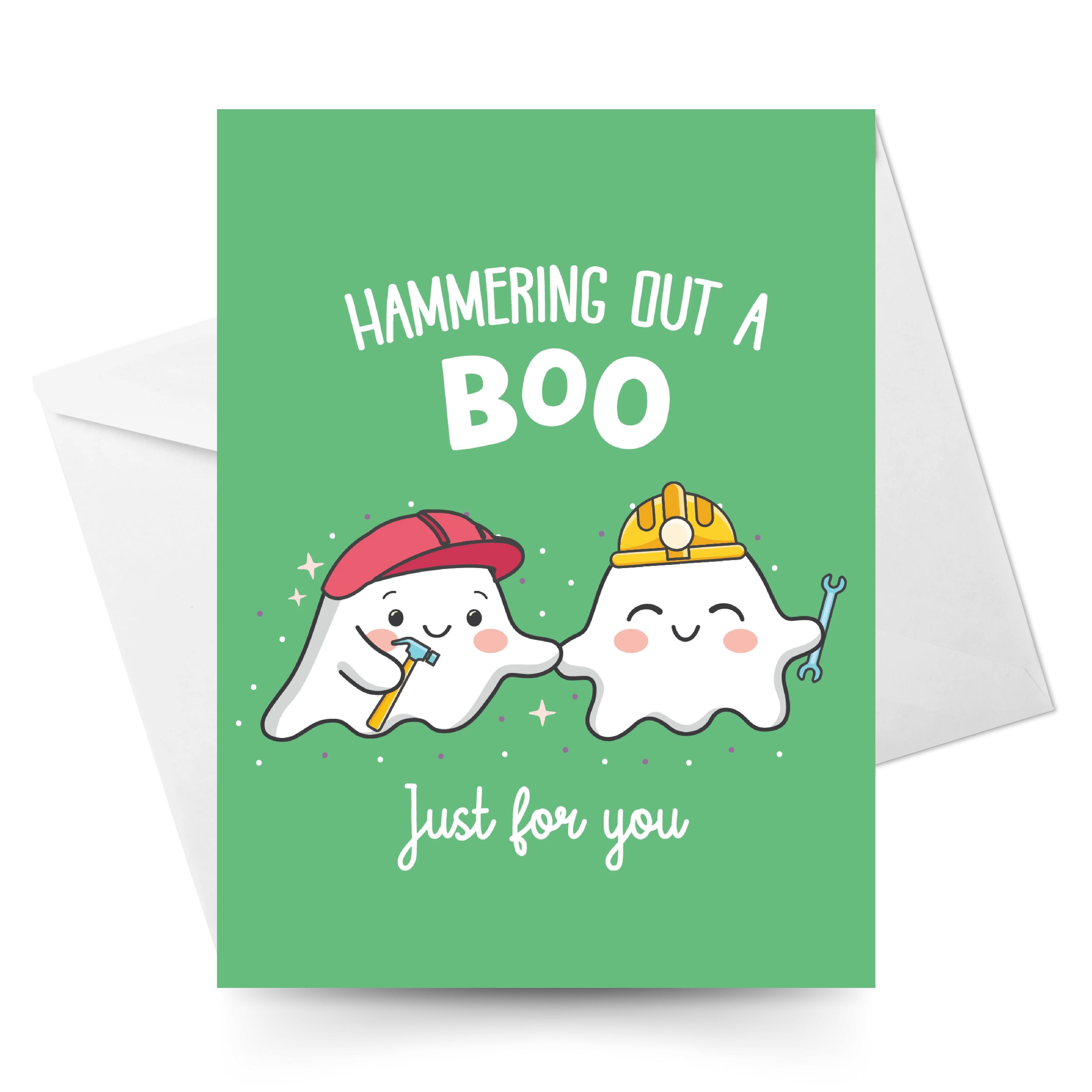 Boo the Ghost Crochet Pattern & Matching Greeting Card - Image 15