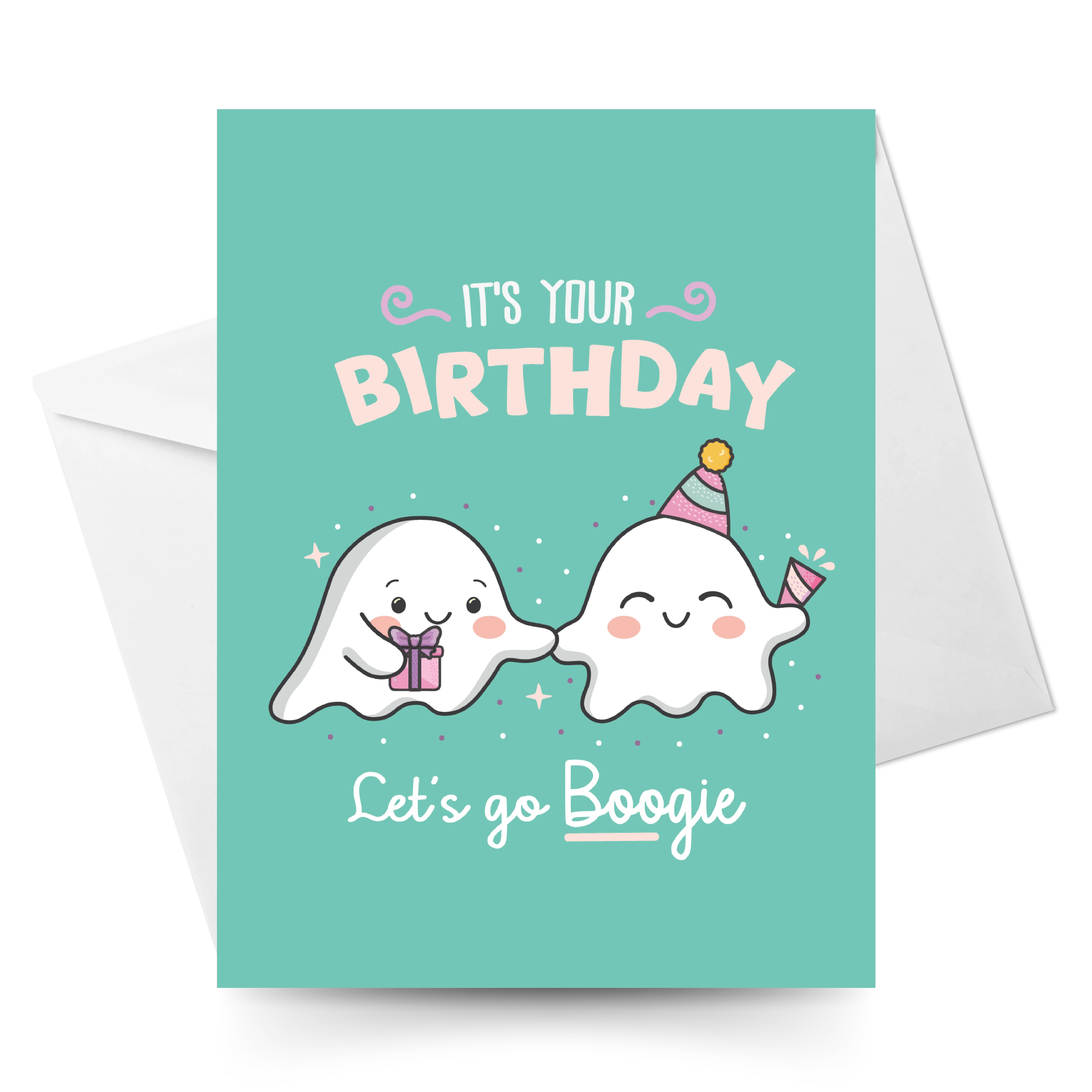 Boo the Ghost Crochet Pattern & Matching Greeting Card - Image 9