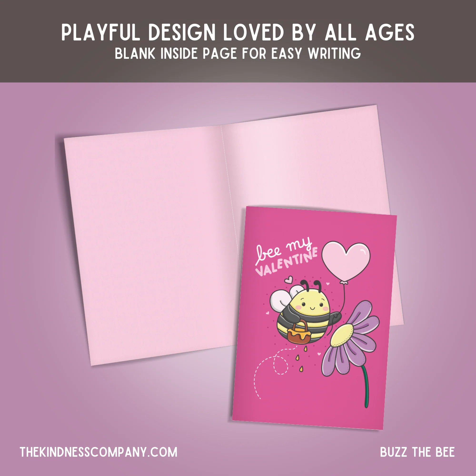 Bee Crochet Pattern & Matching Card: "Bee My Valentine" - Image 6