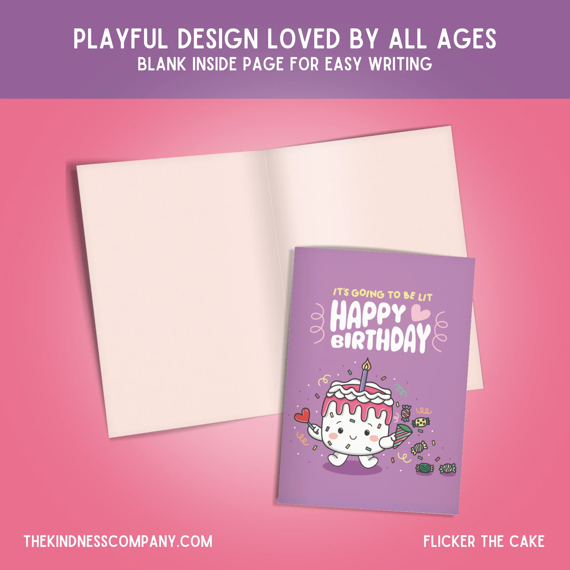 Cake Crochet Pattern & Matching Card: "It's Going To Lit Happy Birthday" - Image 6