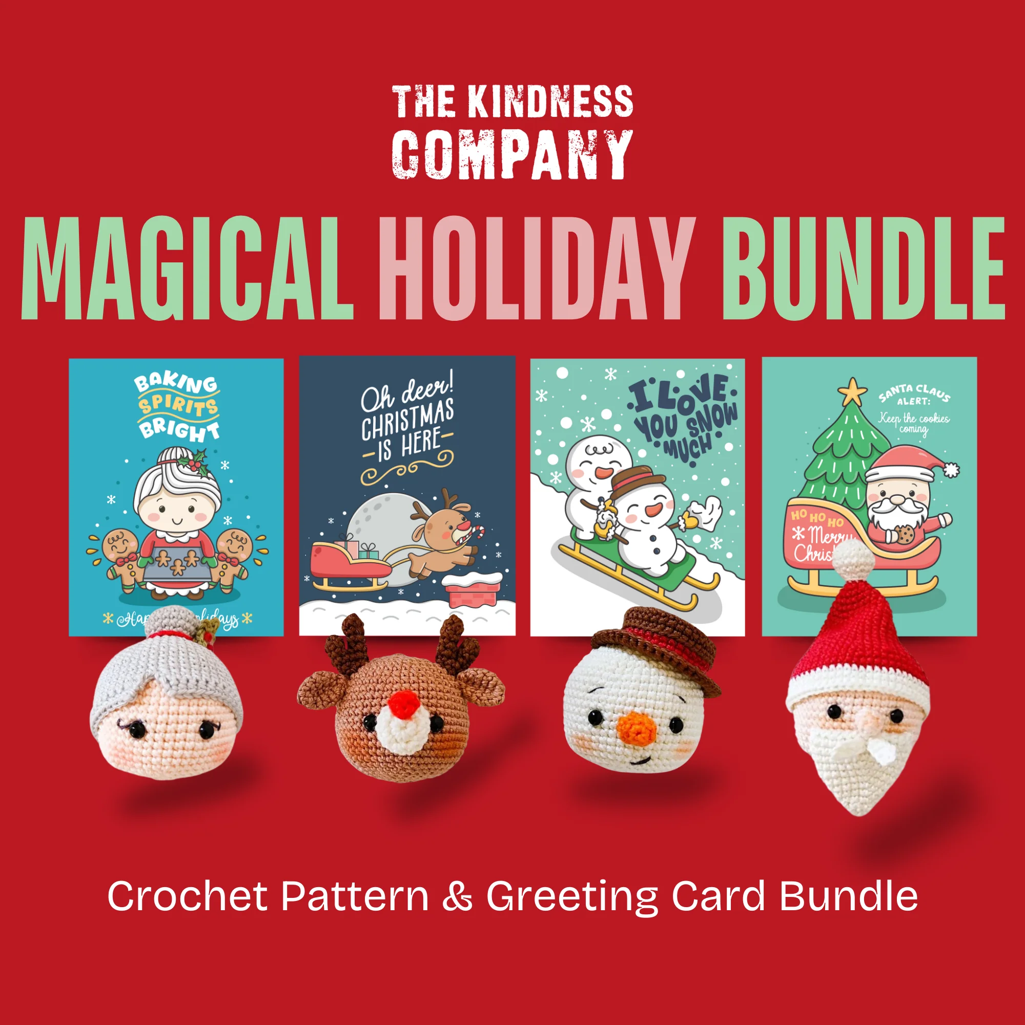 Best Holiday Deal: 8 Magical Crochet Holiday Greeting Cards & Patterns For The Price Of 7 Bundle (Get The Frosty The Snowman Card Free) - Image 11