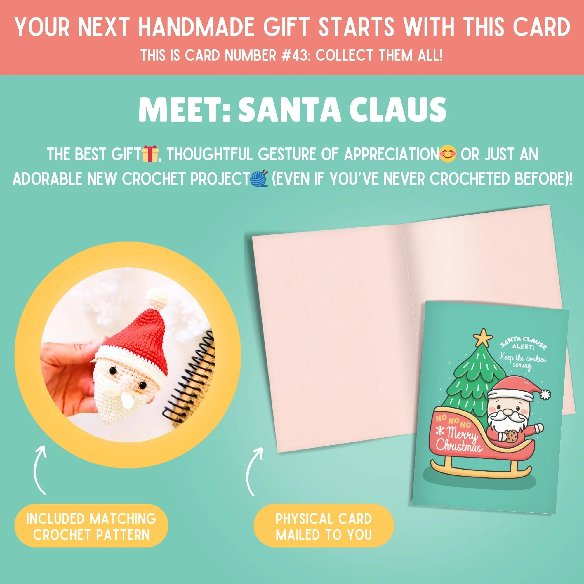 Best Holiday Deal: 8 Magical Crochet Holiday Greeting Cards & Patterns For The Price Of 7 Bundle (Get The Frosty The Snowman Card Free) - Image 9