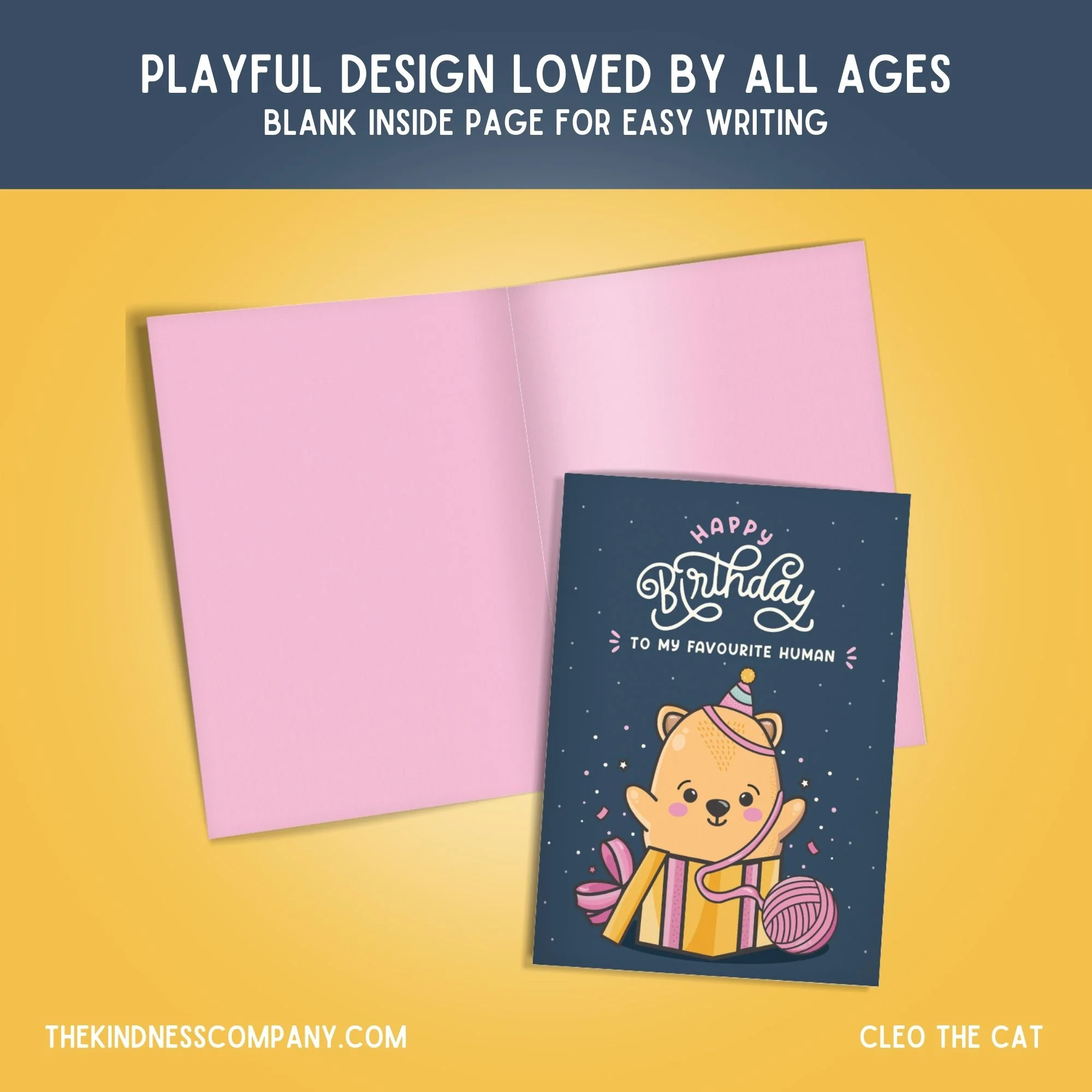Cat Crochet Pattern & Matching Card: "Happy Birthday" - Image 6