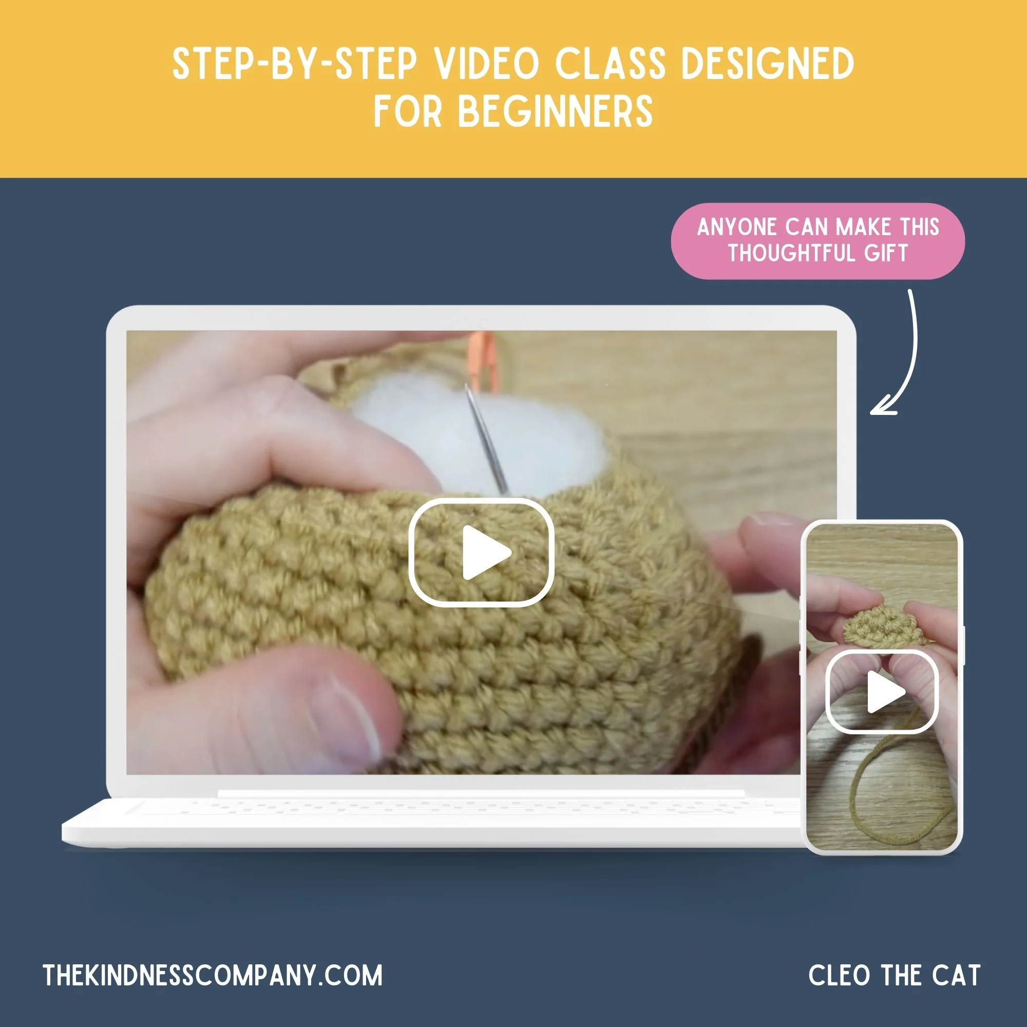 Cat Crochet Pattern & Matching Card: "Happy Birthday" - Image 8
