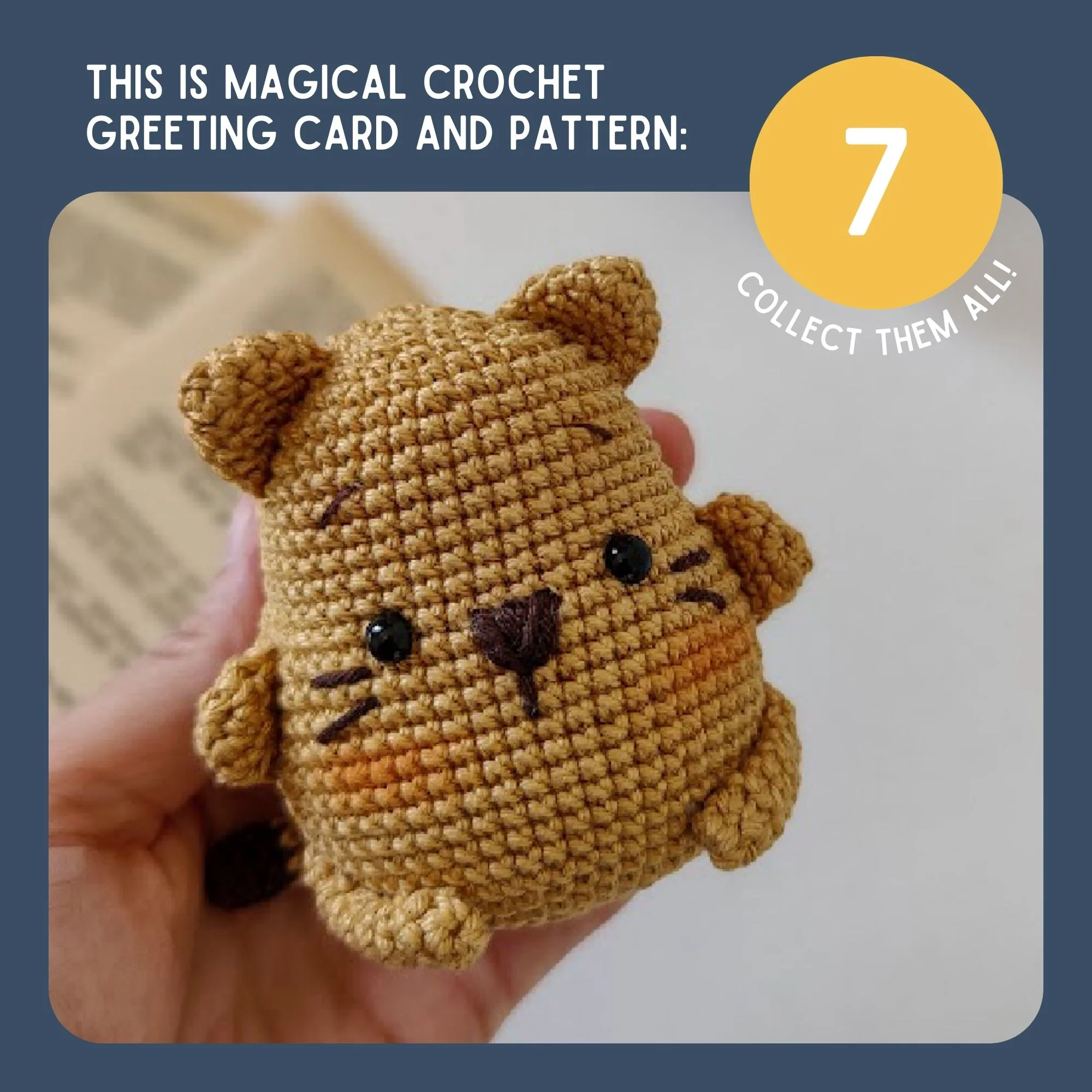 Cat Crochet Pattern & Matching Card: "Happy Birthday" - Image 9