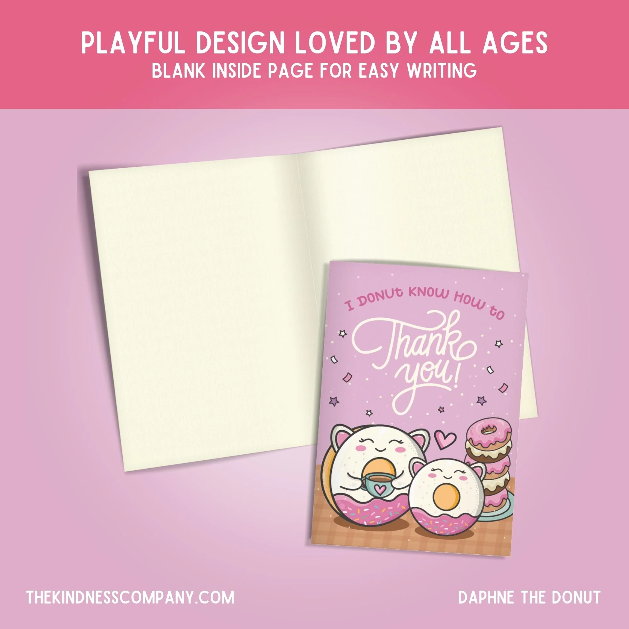 Donut Crochet Pattern & Matching Card: "Thank You" - Image 6