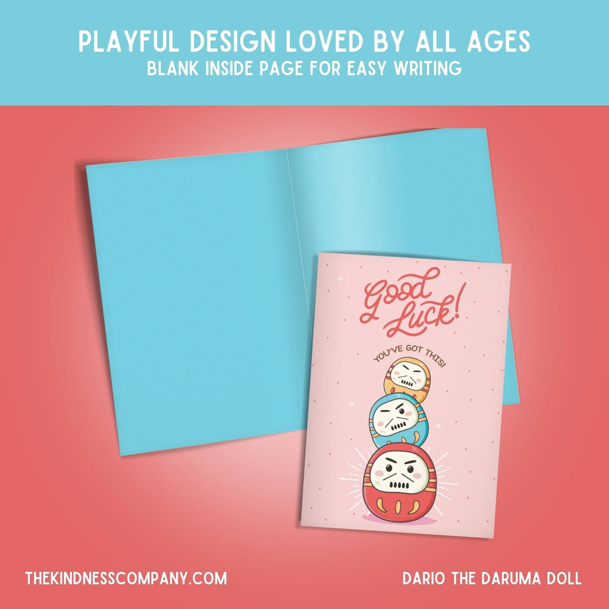 Daruma Doll Crochet Pattern & Matching Card: "Encouragement" - Image 6