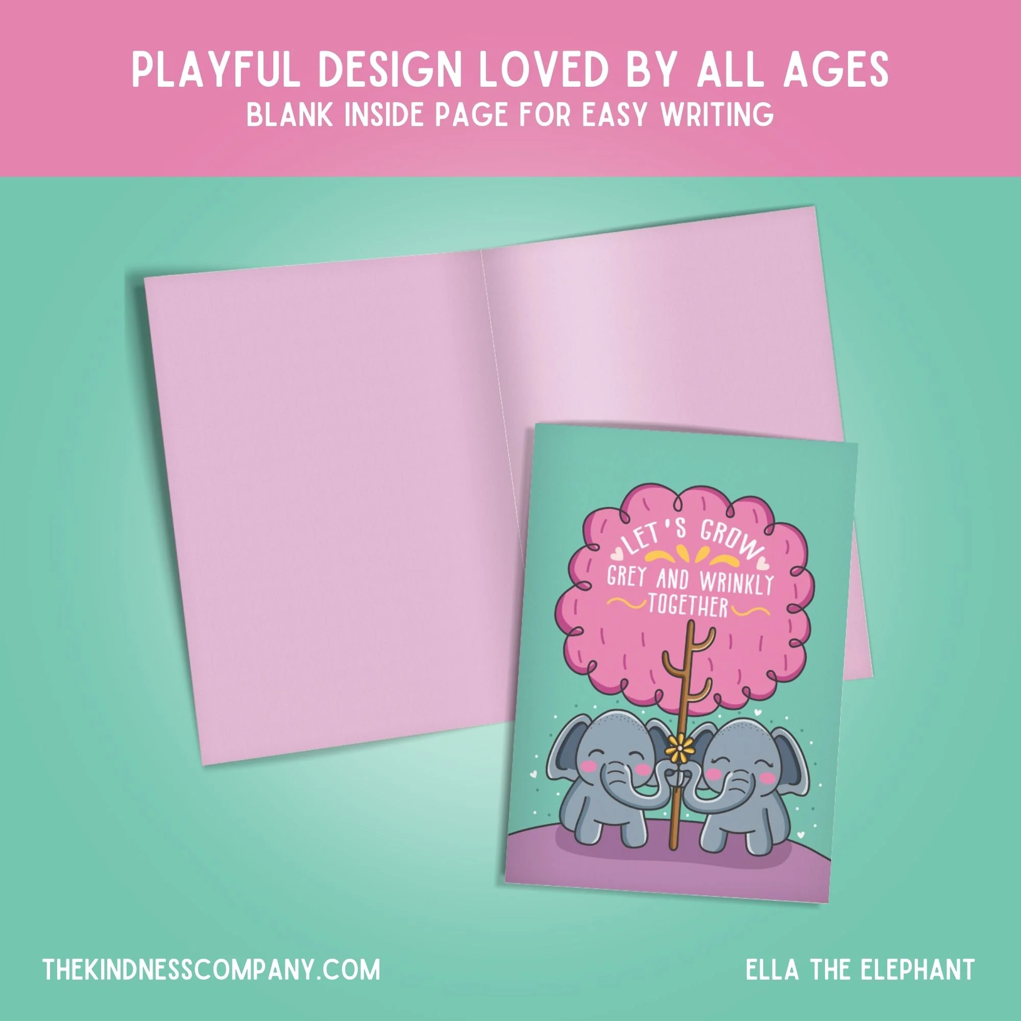 Elephant Crochet Pattern & Matching Card: "Let's Grow Together" - Image 6
