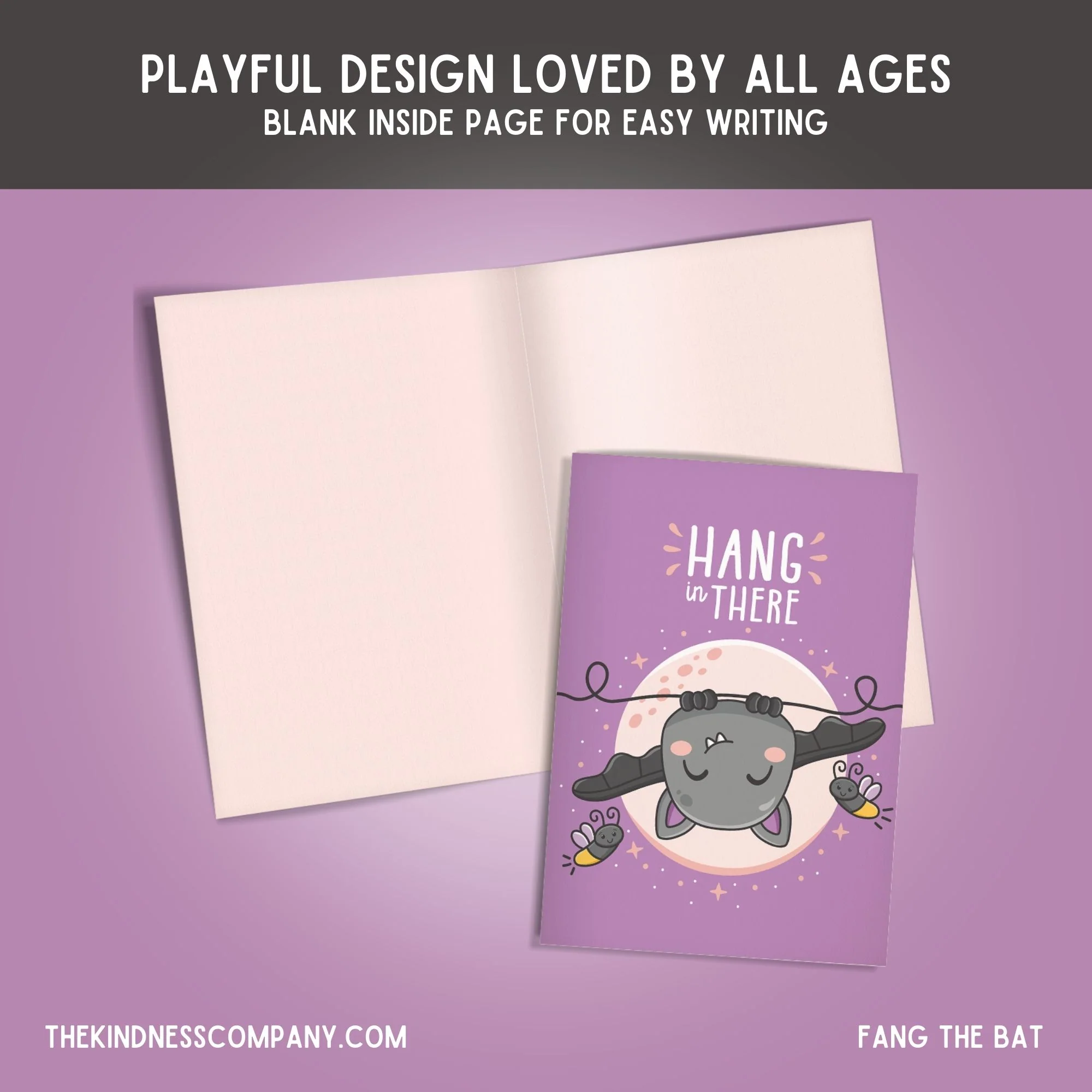 Bat Crochet Pattern & Matching Card: "Hang in There" - Image 6