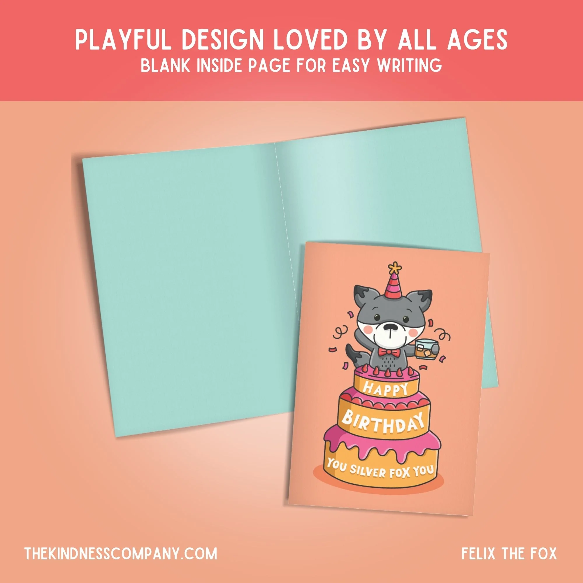 Fox Crochet Pattern & Matching Card: "Happy Birthday" - Image 6