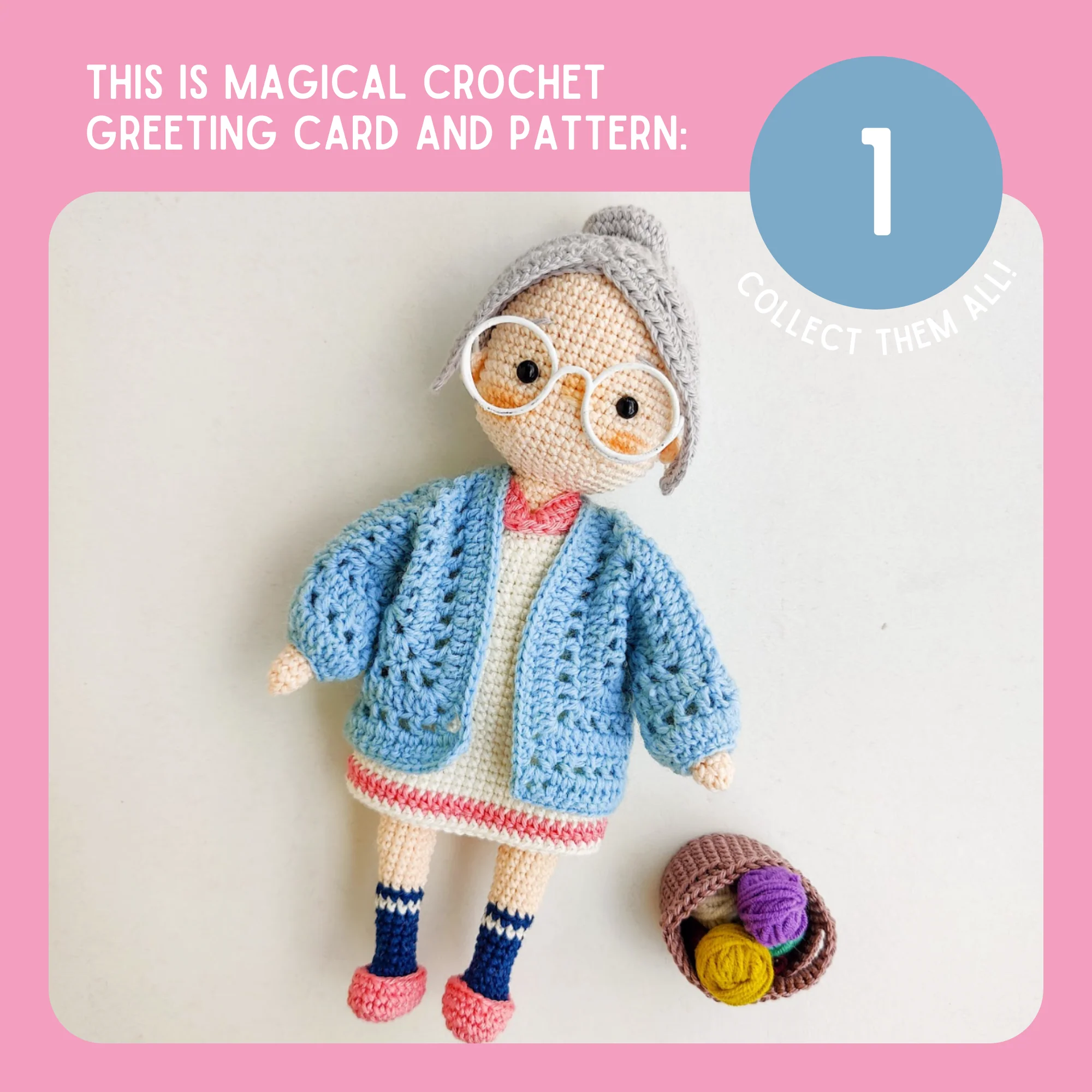 Grandma Ange Crochet Pattern & Matching Card: "Grandma Loves You" - Image 9