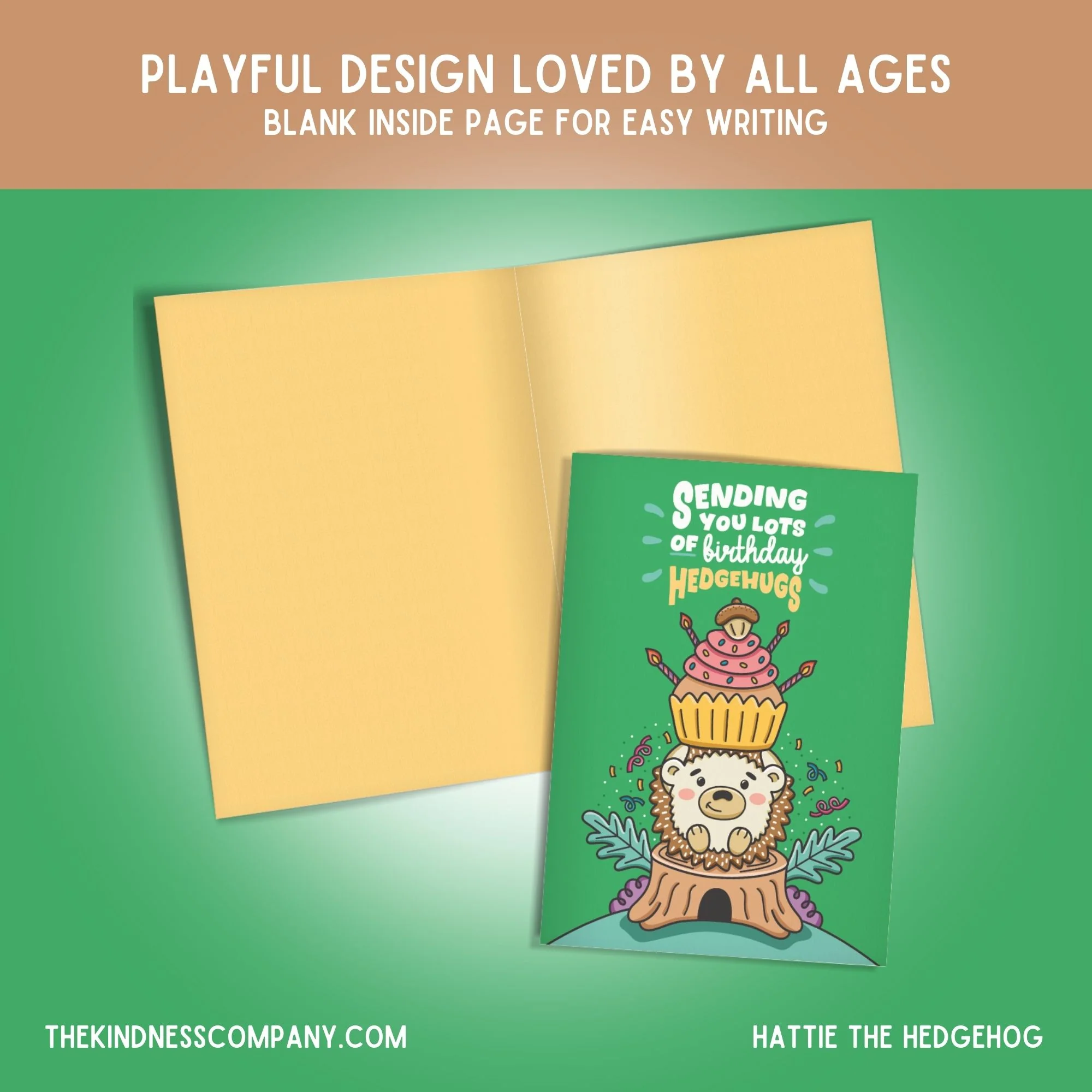 Hedgehog Crochet Pattern & Matching Card: "Birthday" - Image 6