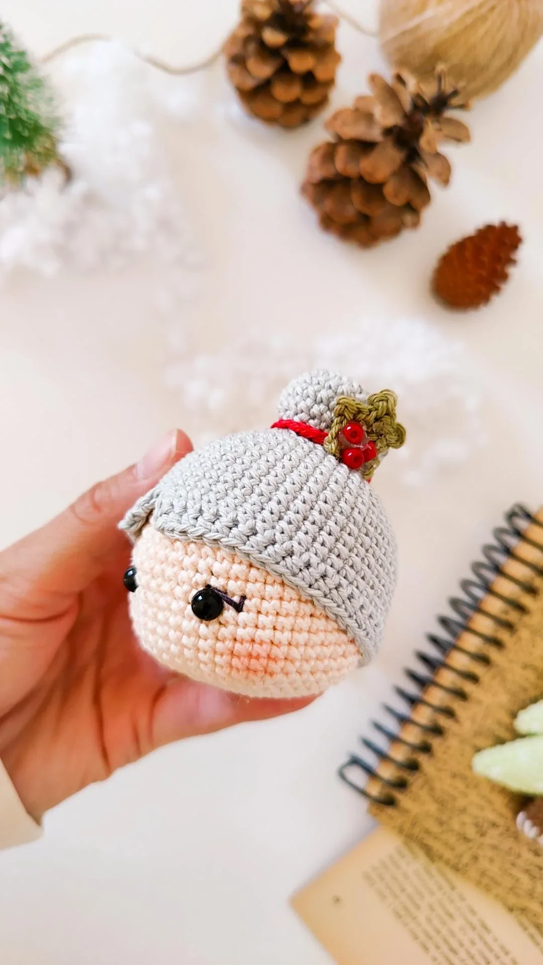 Holiday Crochet Pattern Ornament Collection: Mrs. Claus, Santa Claus, Comet the Reindeer, Tinsel Toe the Elf - Image 9