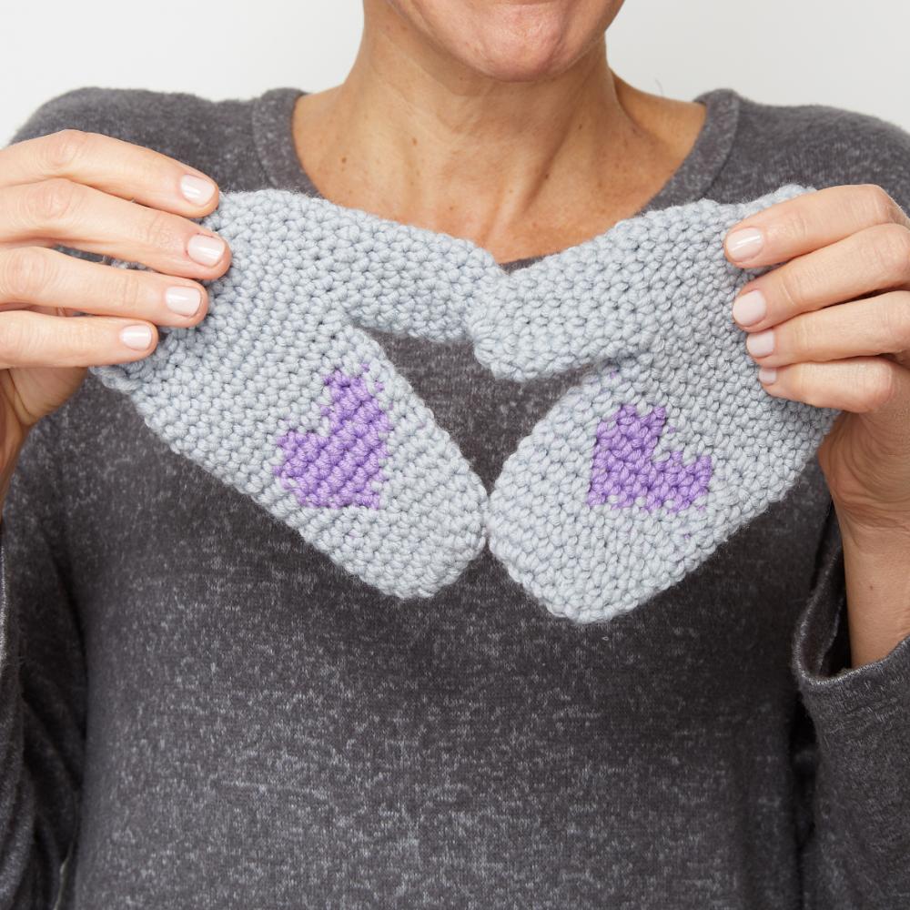 Heart Mittens Crochet Pattern - Image 3