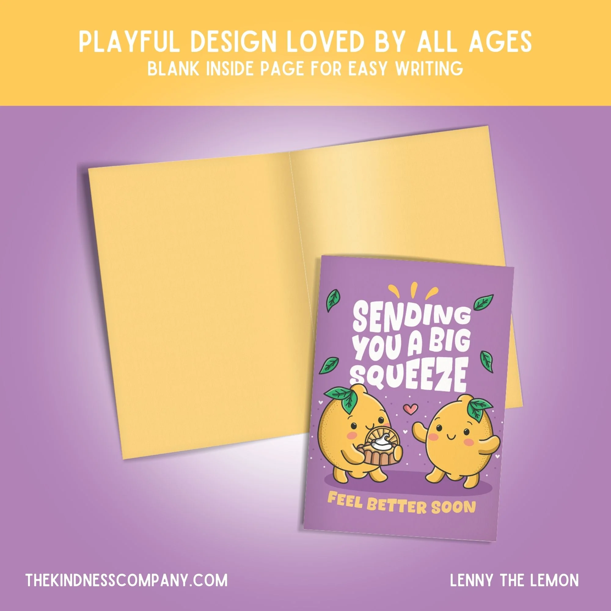 Lemon Crochet Pattern & Matching Card: "Feel Better Soon" - Image 6