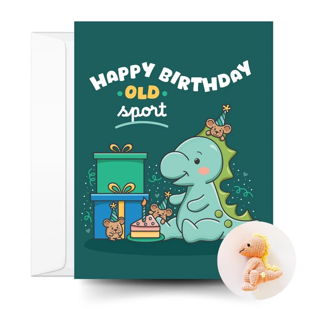 T-rex Crochet Pattern & Matching Card: "Birthday" - Image 10