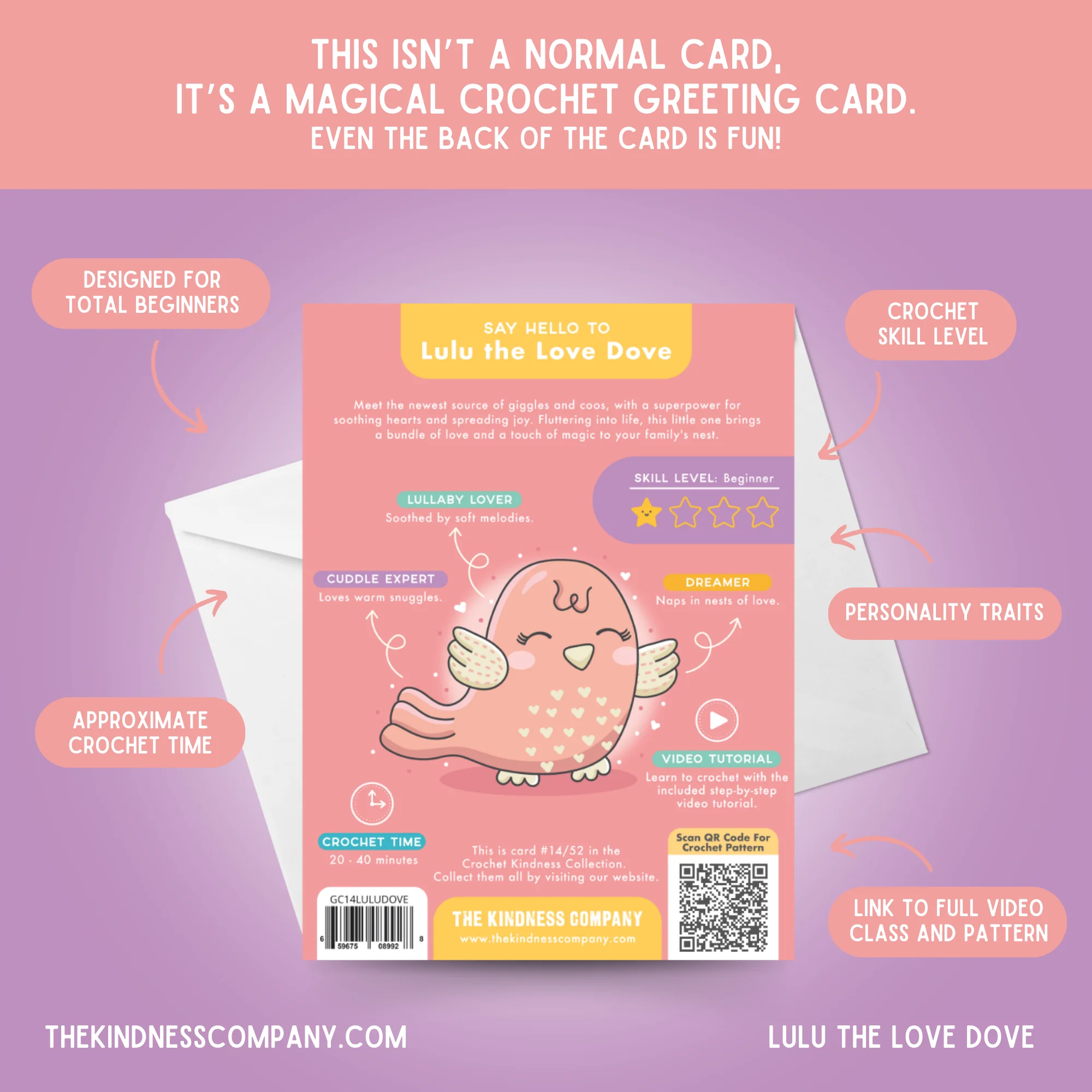 Dove Crochet Pattern & Matching Card: "New Baby" - Image 7