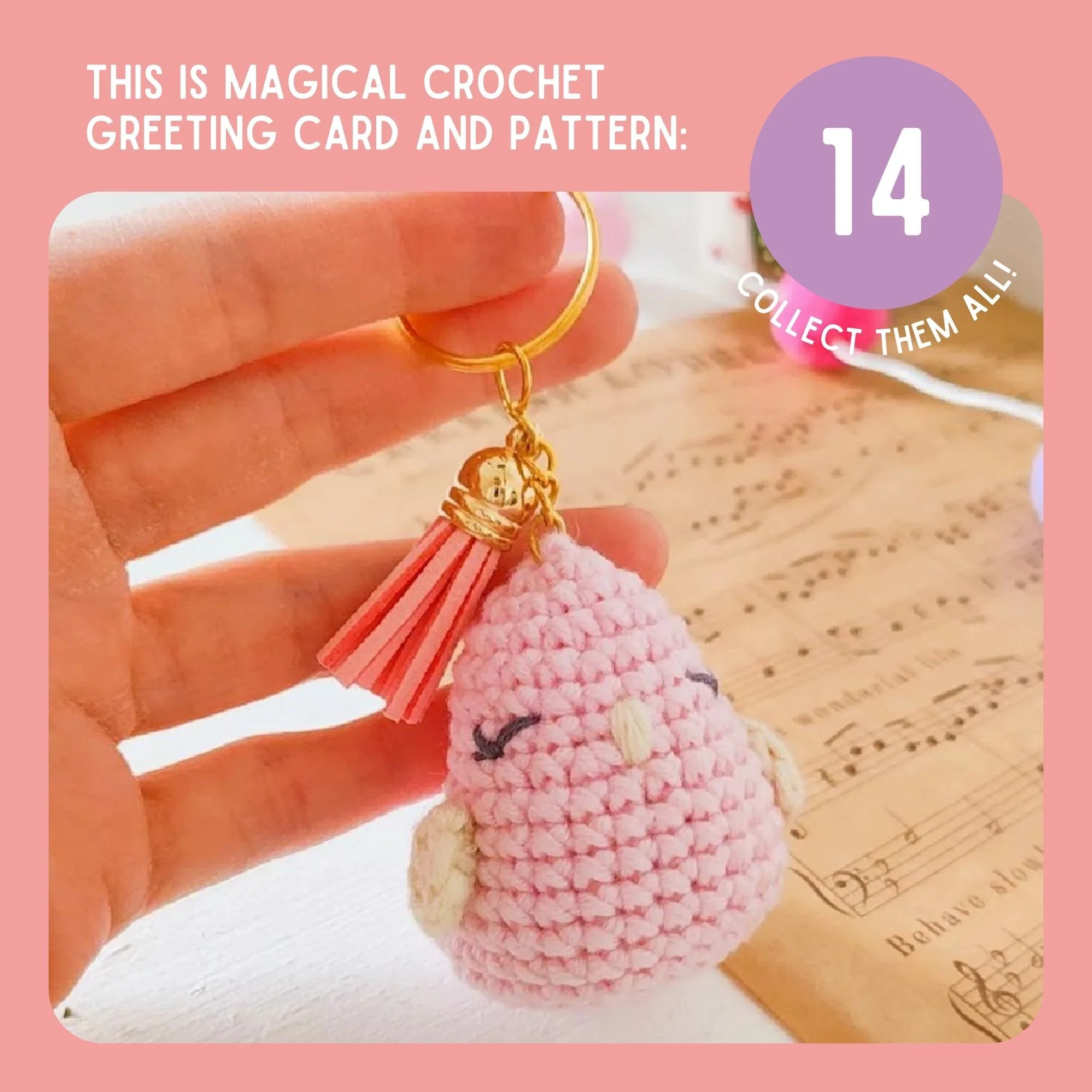 Dove Crochet Pattern & Matching Card: "New Baby" - Image 9