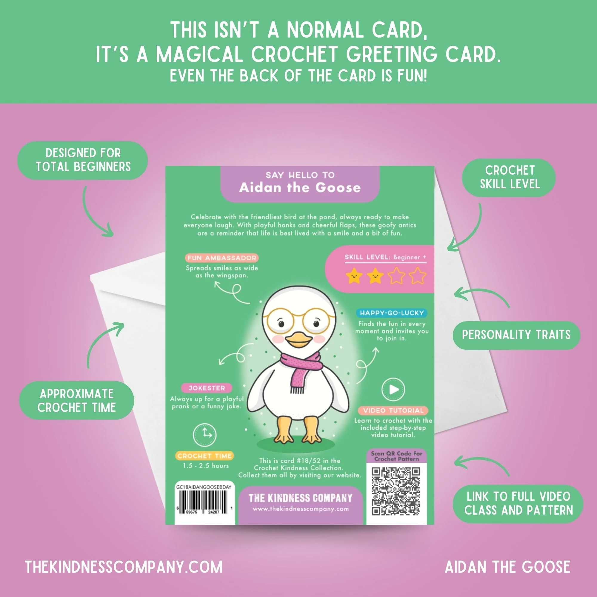 Goose Crochet Pattern & Matching Card: "Happy Birthday" - Image 7