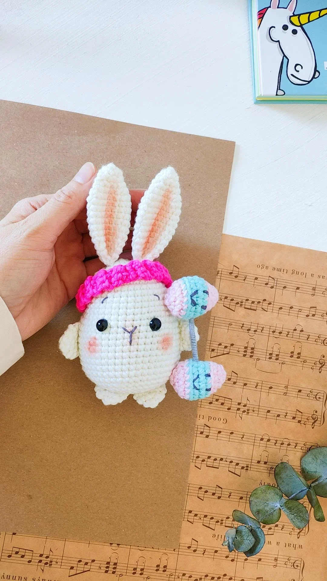 Barbell Bunny Crochet Pattern - Image 5