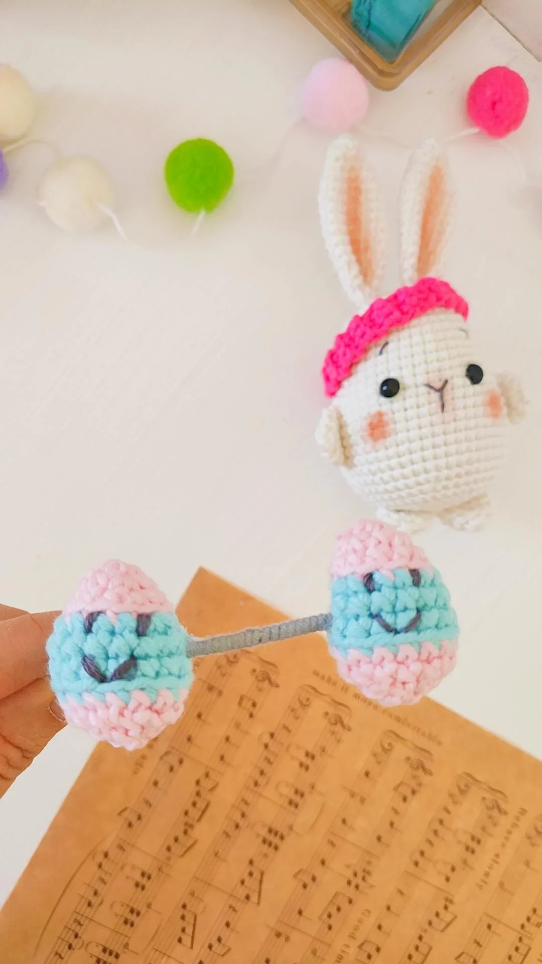 Barbell Bunny Crochet Pattern - Image 7