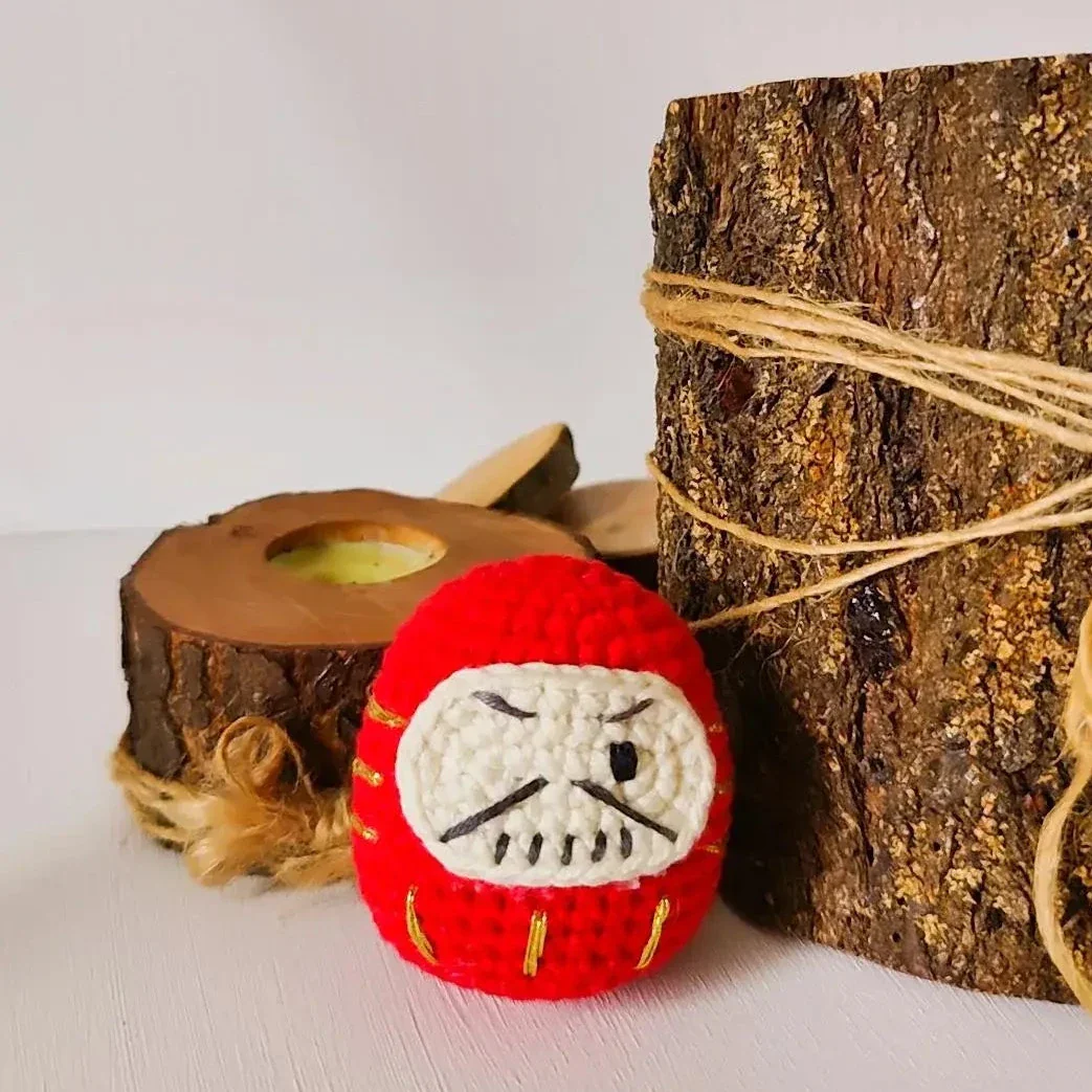 Dario the Daruma Doll "The Goal Guardian" Crochet Pattern