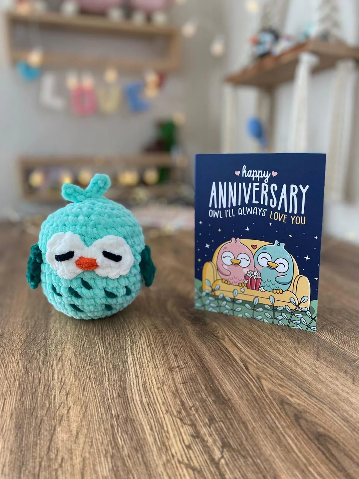Owl Crochet Pattern & Matching Card: "Happy Anniversary" - Image 10