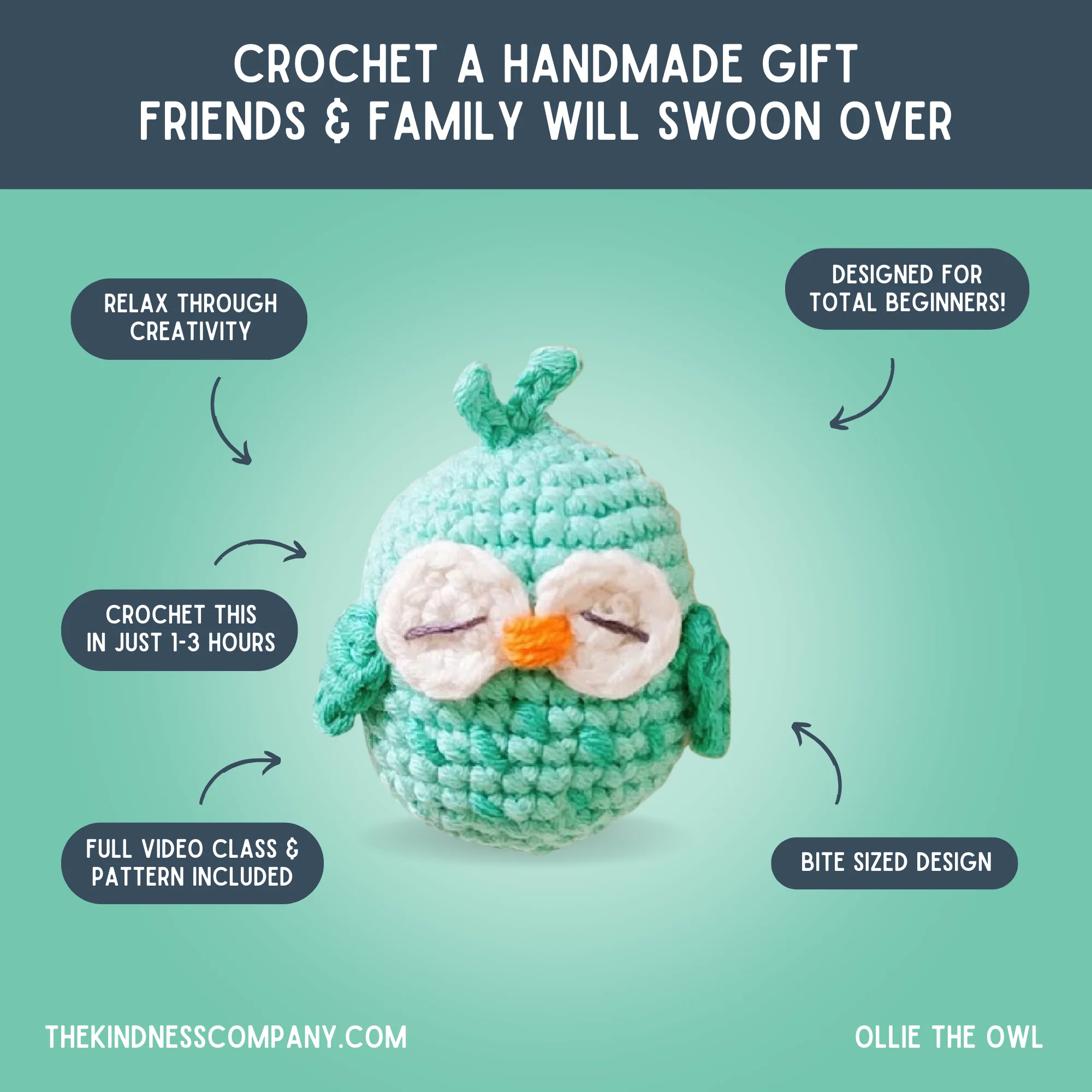 Owl Crochet Pattern & Matching Card: "Happy Anniversary" - Image 4