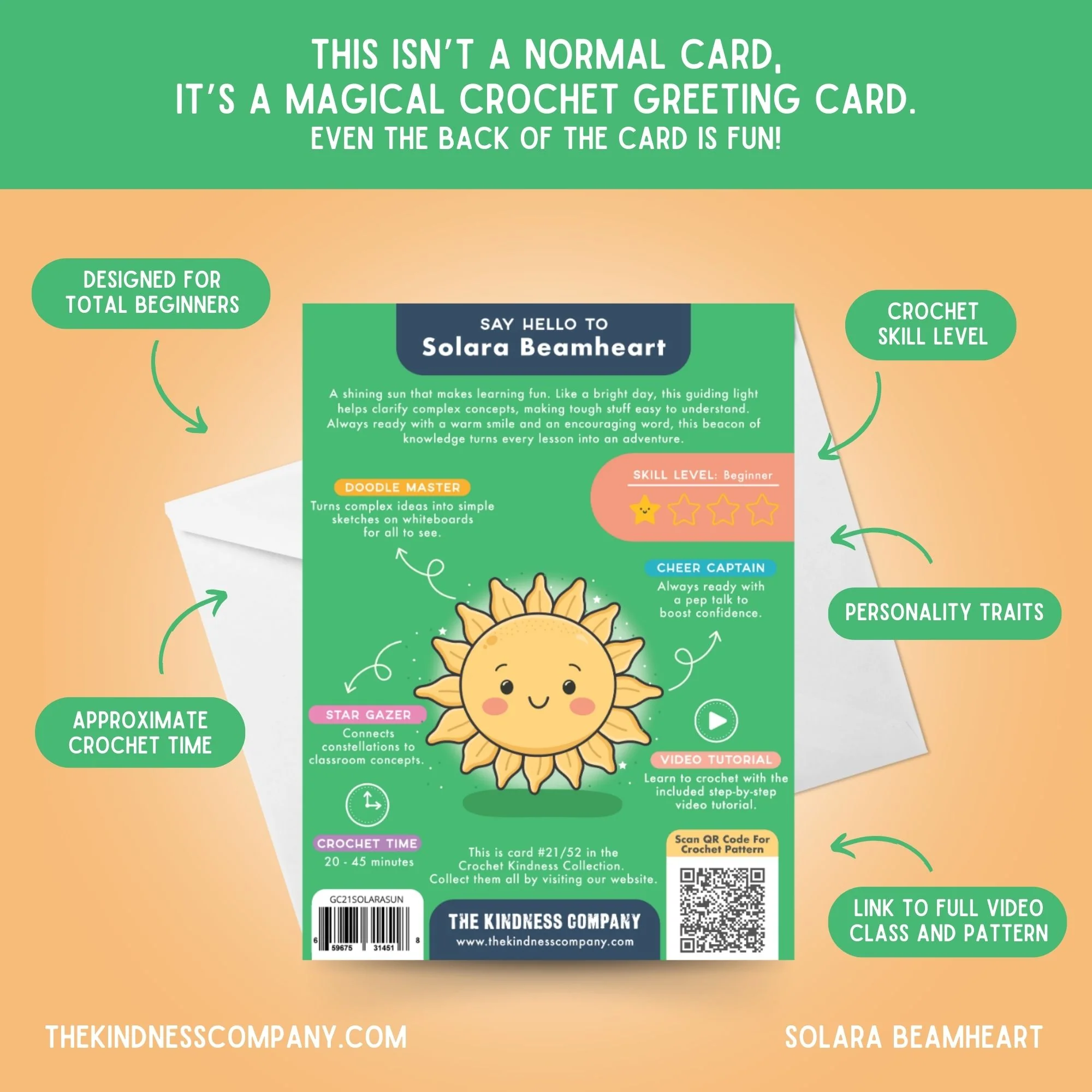 Sun Crochet Pattern & Matching Card: "Best Teacher" - Image 7