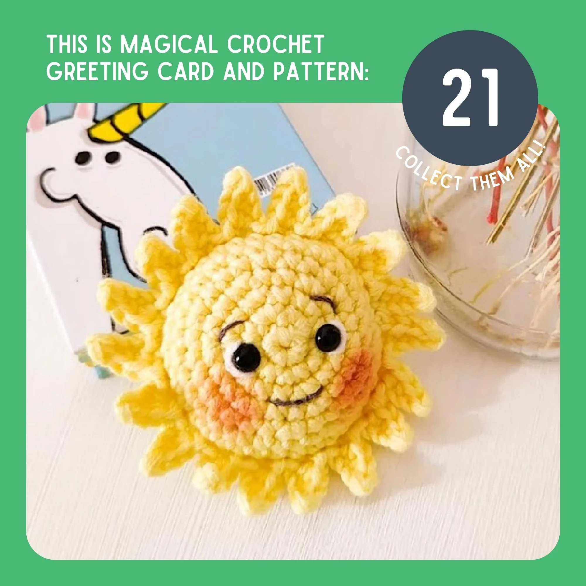 Sun Crochet Pattern & Matching Card: "Best Teacher" - Image 9