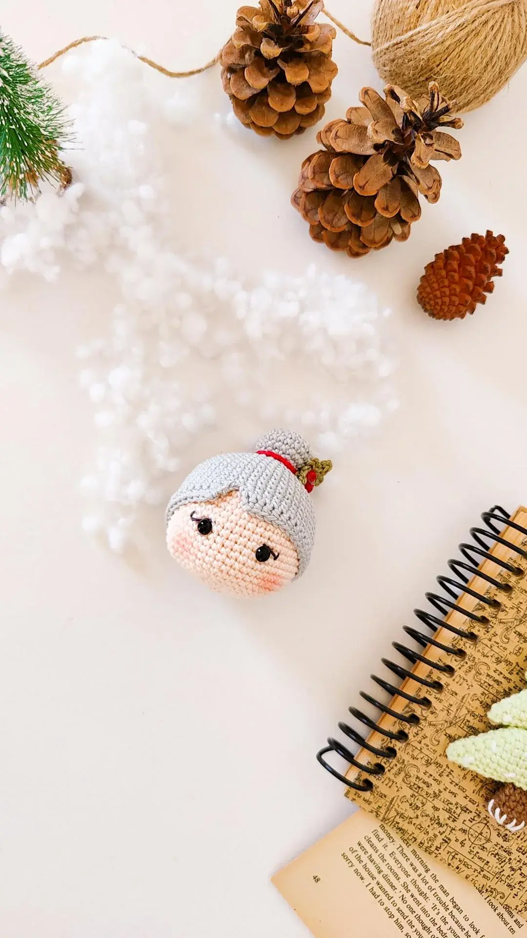 Mrs. Claus Christmas Ornament & Decoration Crochet Pattern - Image 3