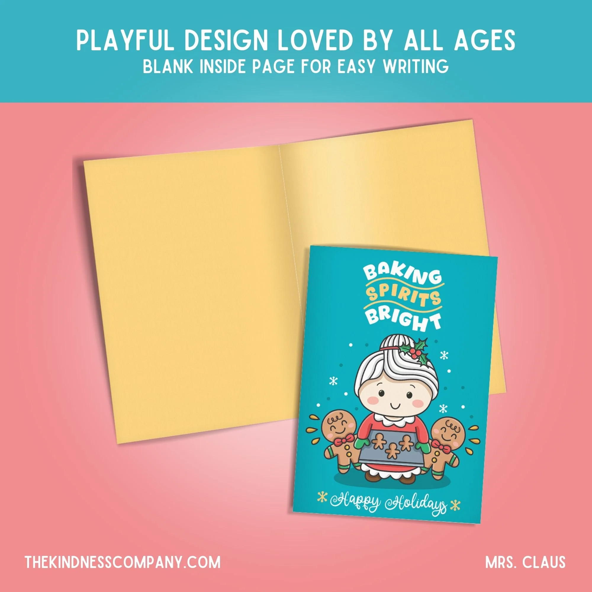 Mrs. Claus Crochet Pattern & Matching Card: "Happy Holidays" - Image 6