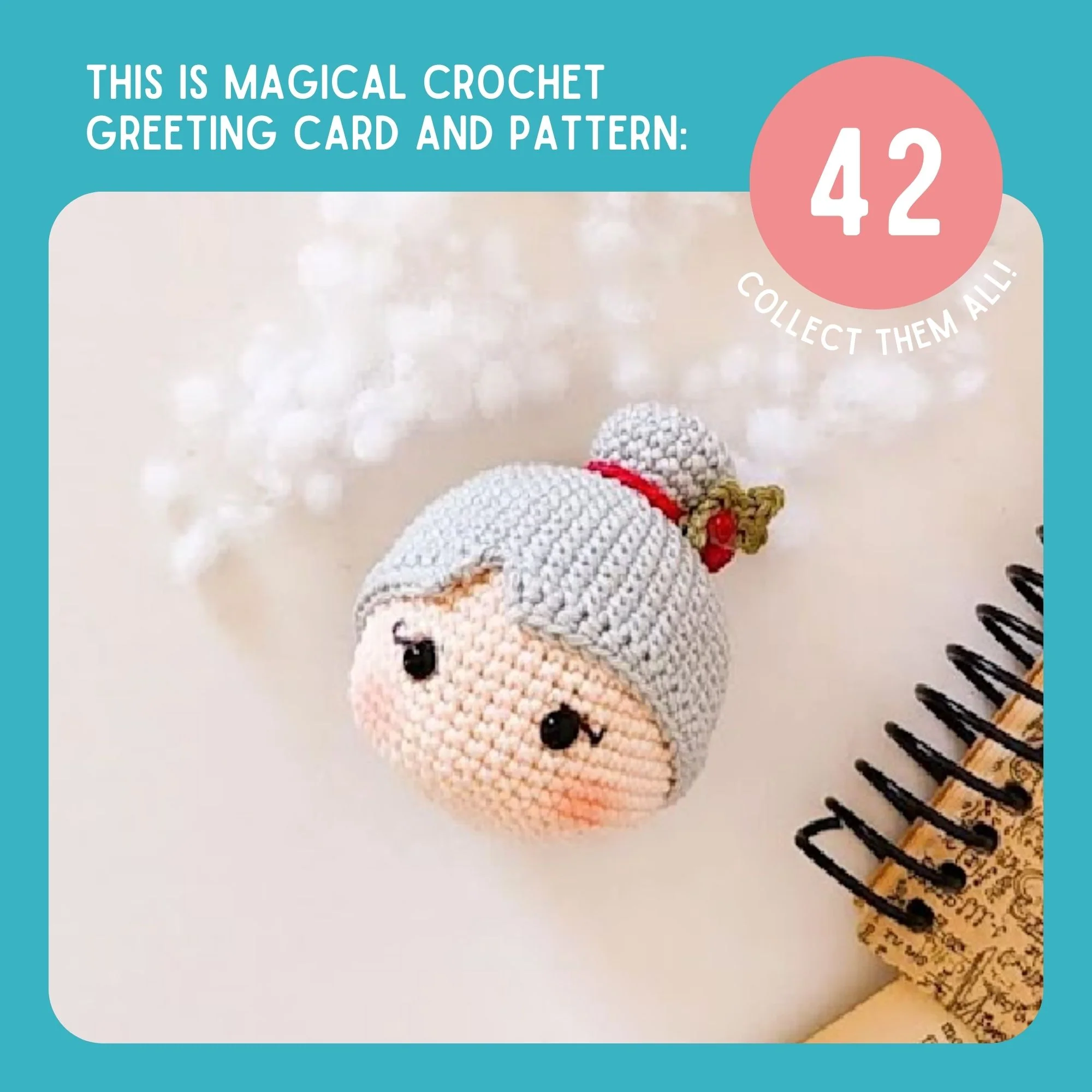 Mrs. Claus Crochet Pattern & Matching Card: "Happy Holidays" - Image 9