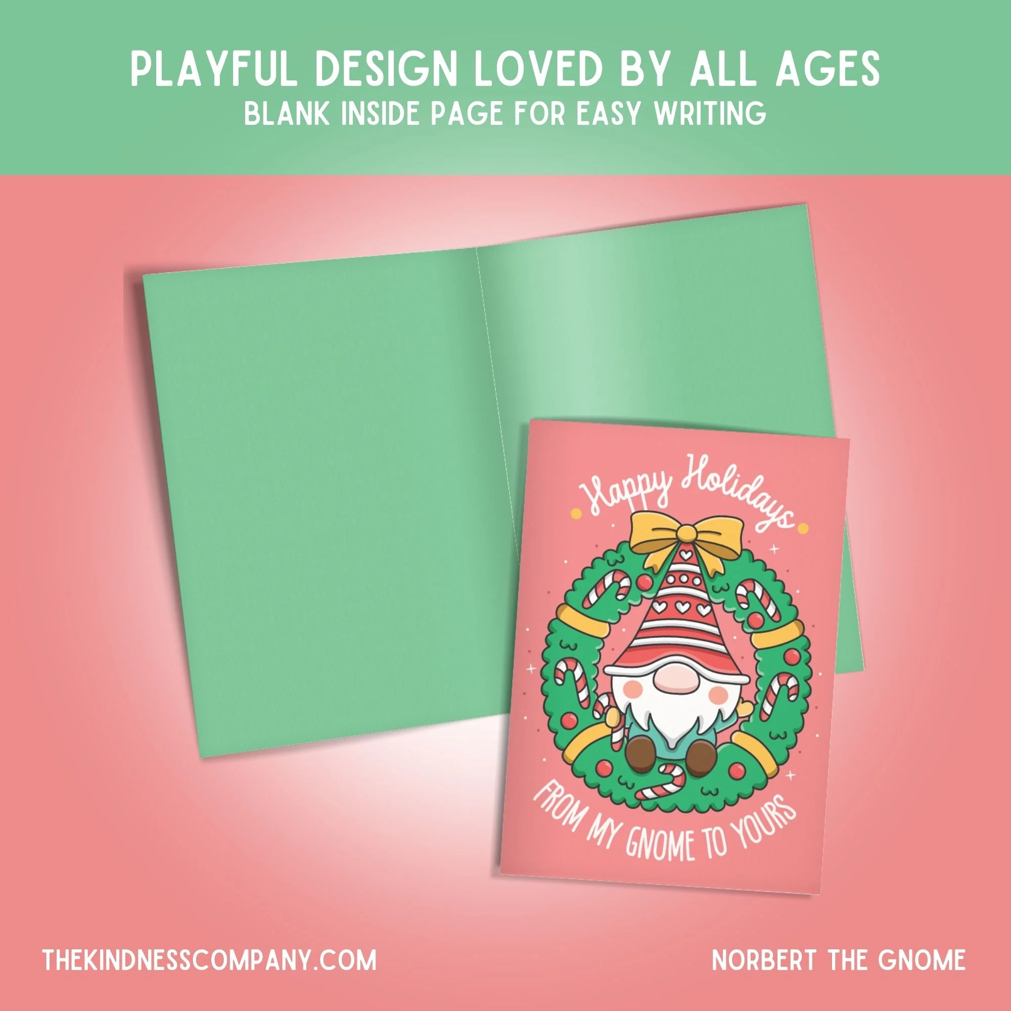 Gnome Crochet Pattern & Matching Card: "Happy Holidays" - Image 6