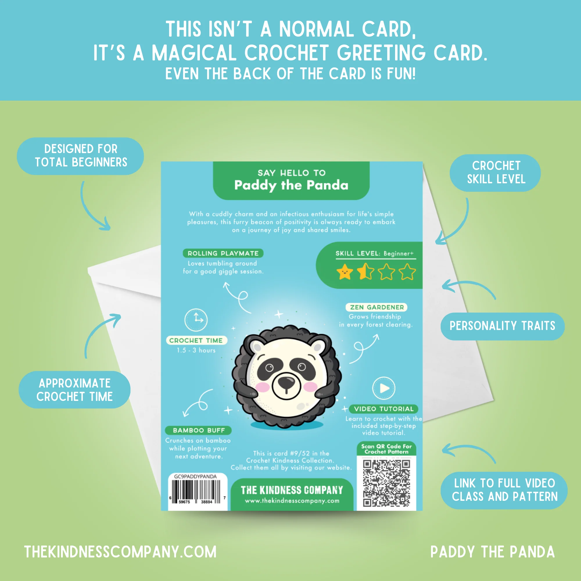 Panda Crochet Pattern & Matching Card: "Friendship" - Image 7