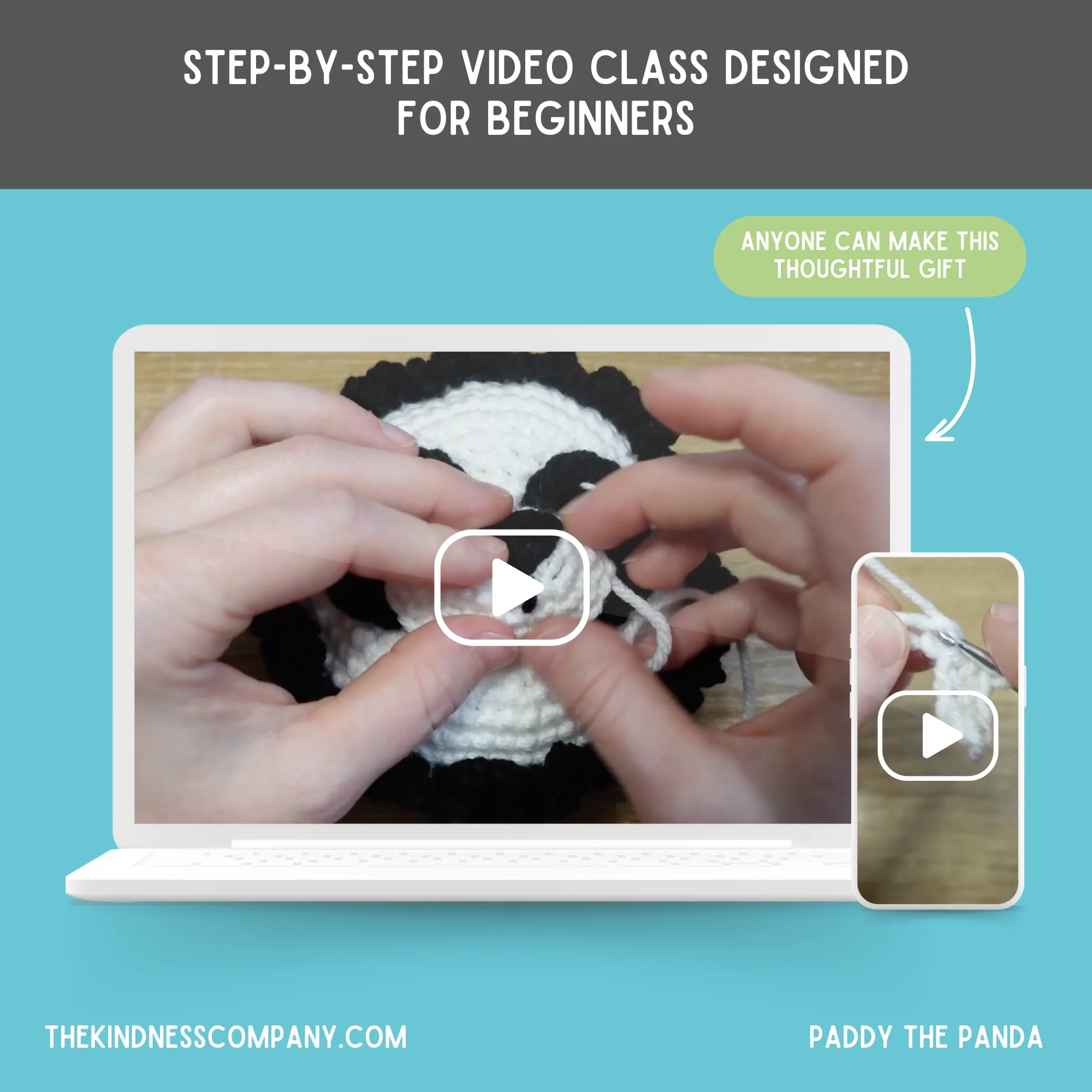 Panda Crochet Pattern & Matching Card: "Friendship" - Image 8