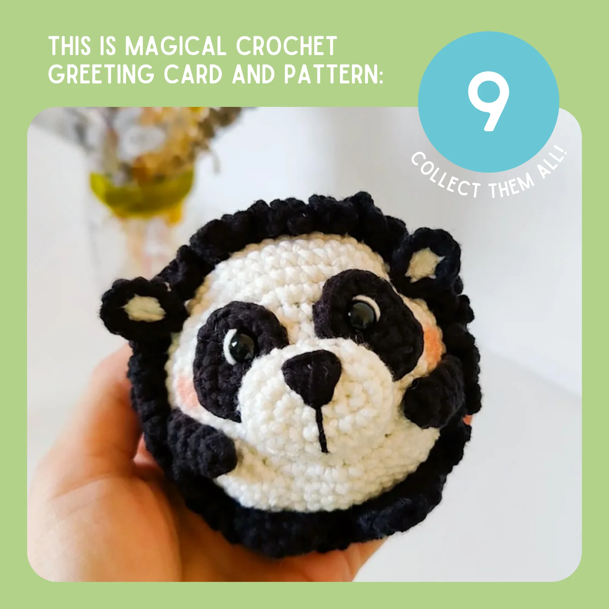 Panda Crochet Pattern & Matching Card: "Friendship" - Image 9