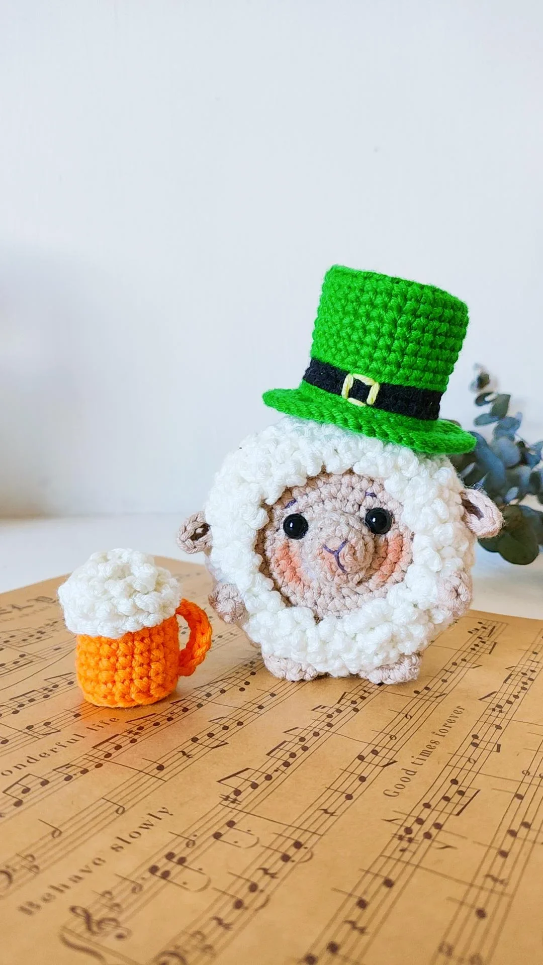 Sheep Crochet Pattern & Matching Card: "Just Because" - Image 11