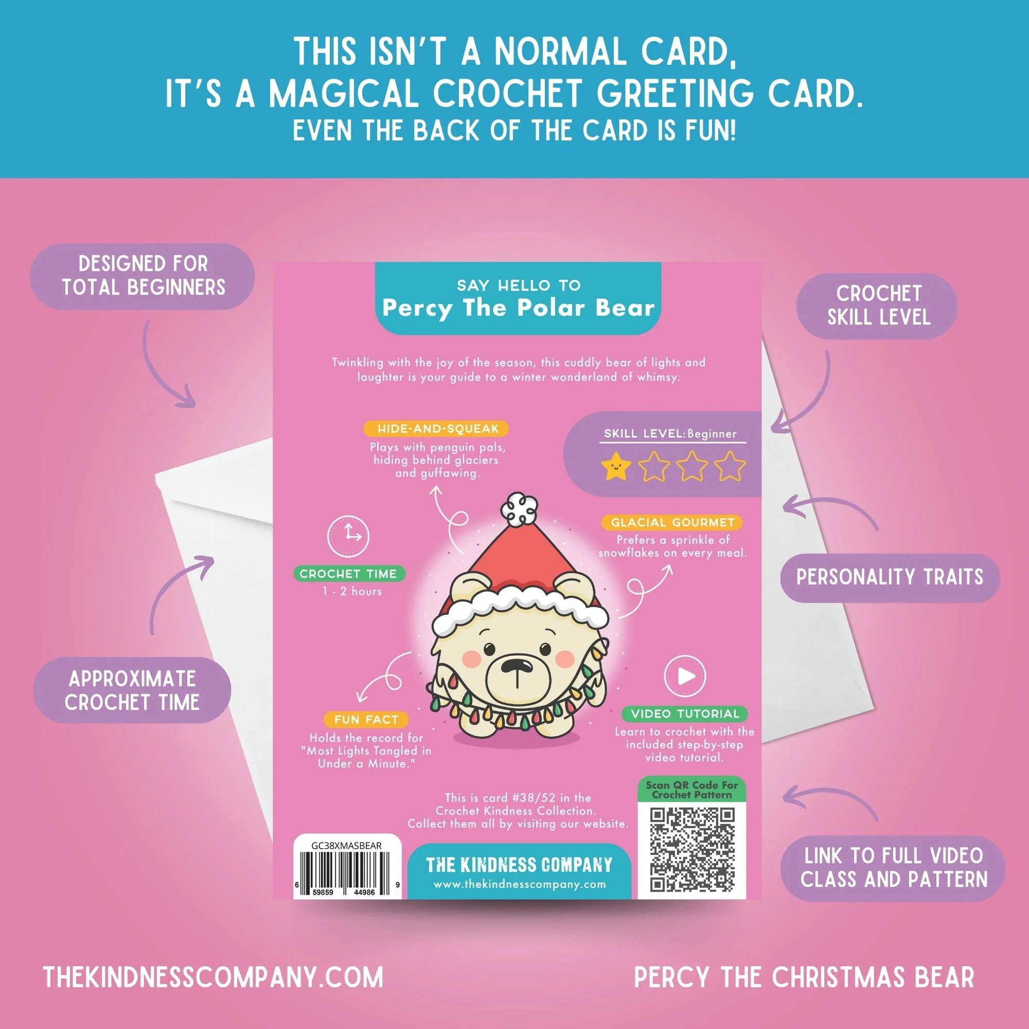 Polar Bear Crochet Pattern & Matching Card: "Beary Christmas" - Image 7