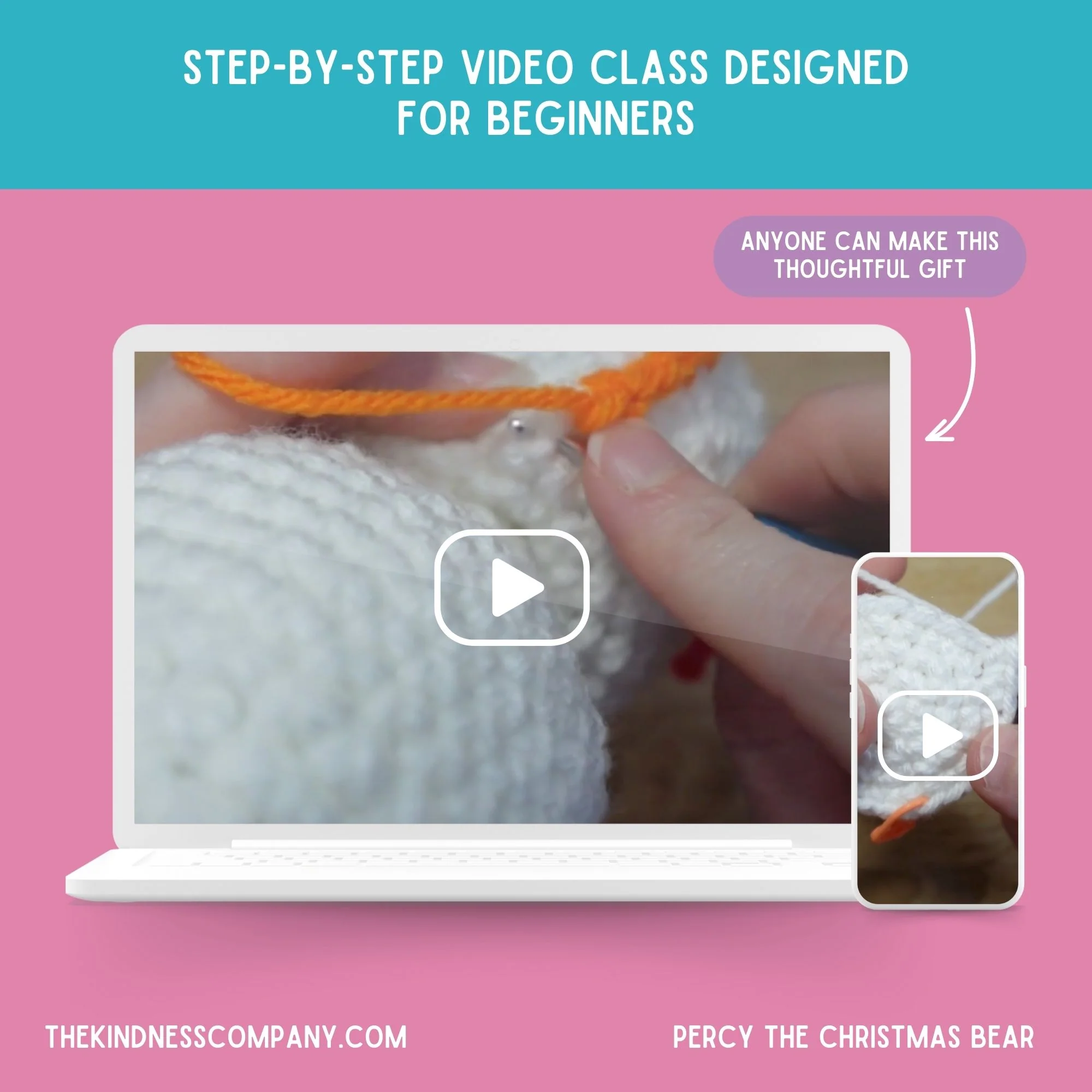 Polar Bear Crochet Pattern & Matching Card: "Beary Christmas" - Image 8
