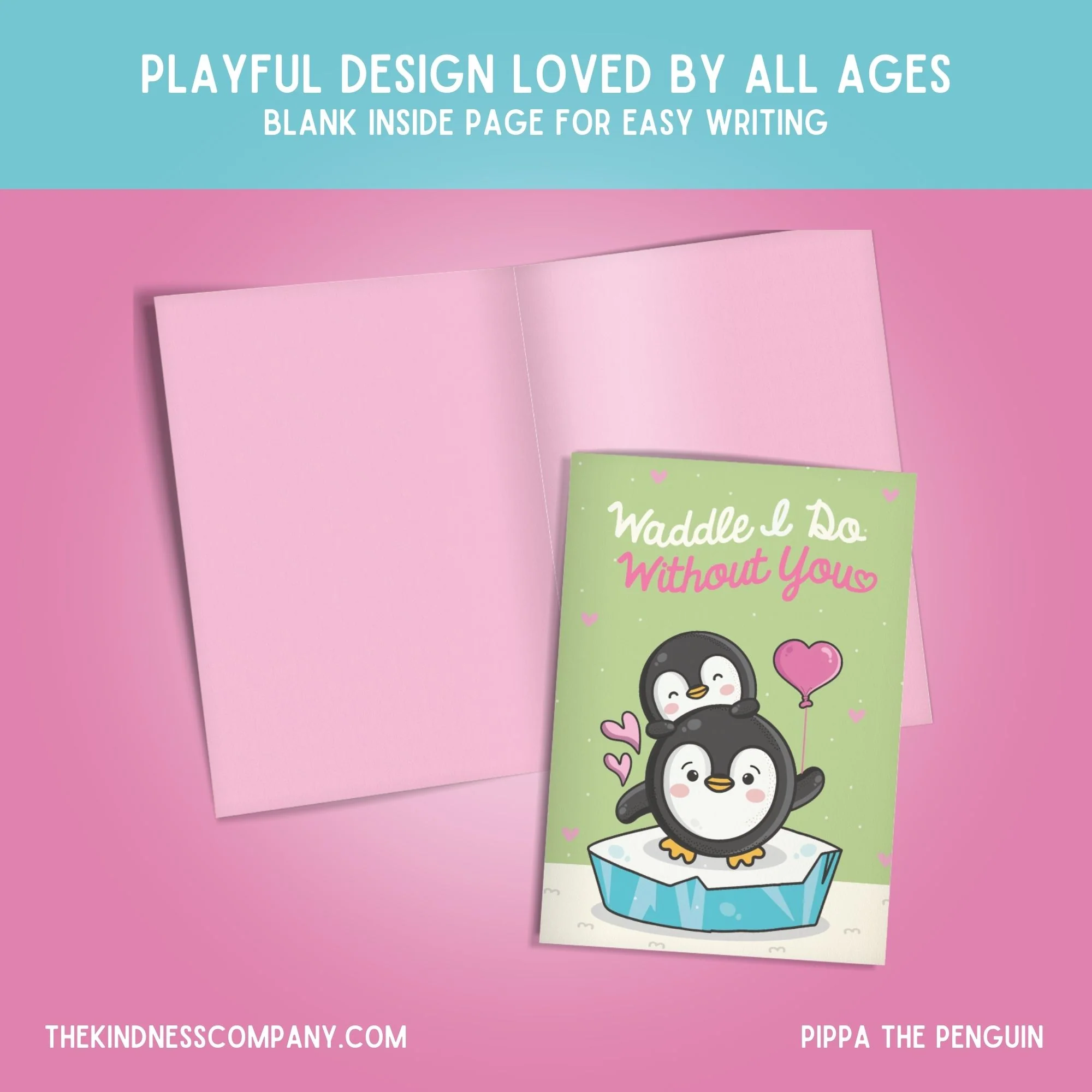 Penguin Crochet Pattern & Matching Card: "Thinking Of You" - Image 6