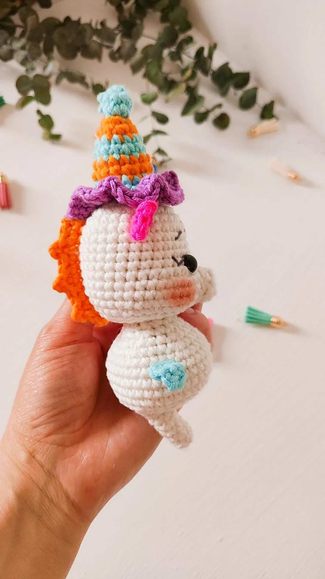 Seahorse Crochet Pattern & Matching Card: "Birthday Bash" - Image 10